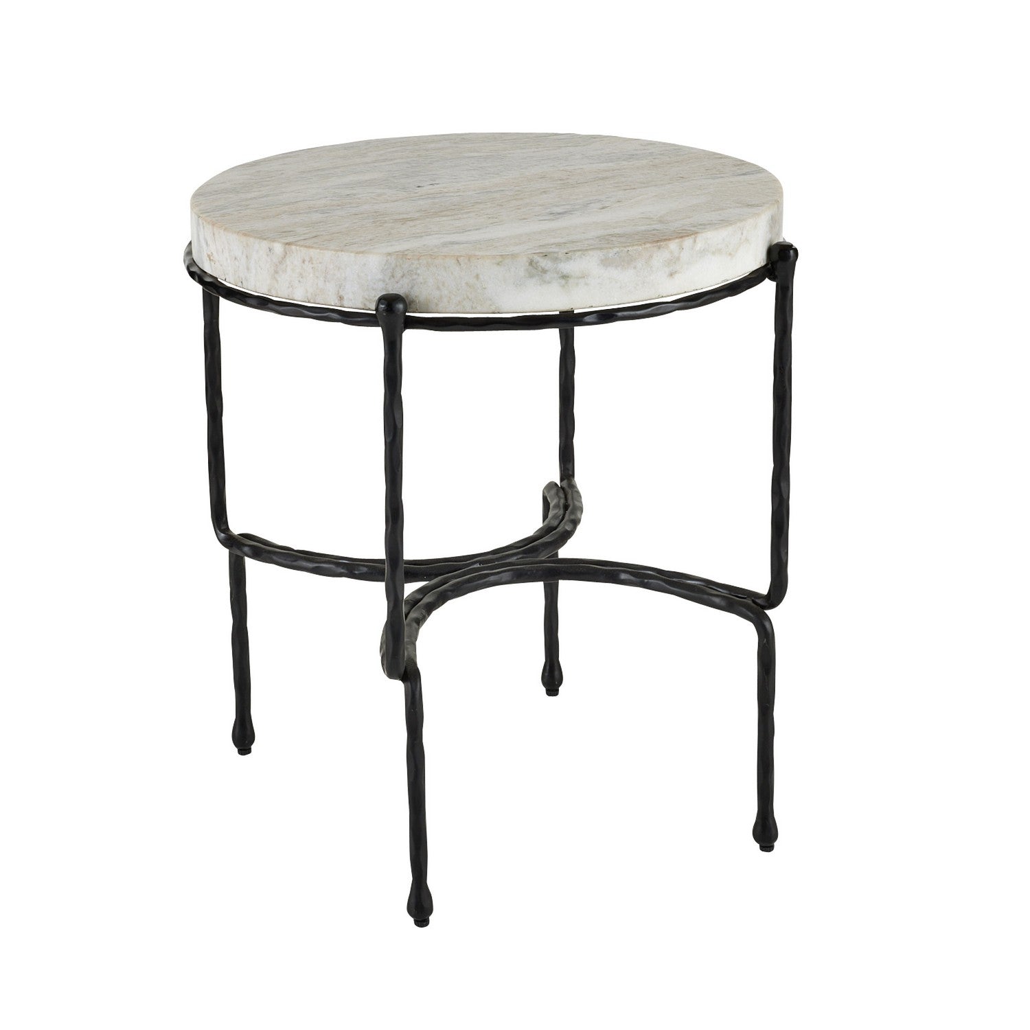 End Table from the Cedrick collection in Toronto/Blackened Iron finish