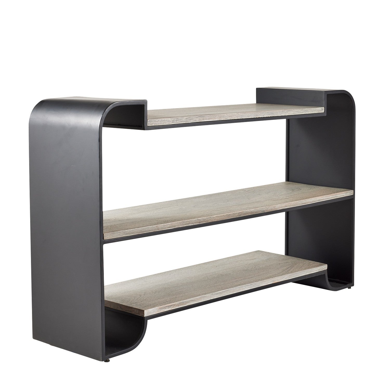 Bookshelf from the Epton collection in Smoke/Blackened Bronze finish