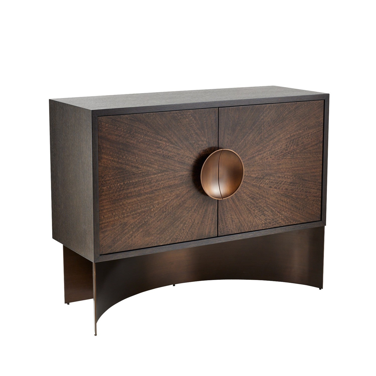 Cabinet from the John collection in Brindle/Sable/Antique Brass finish