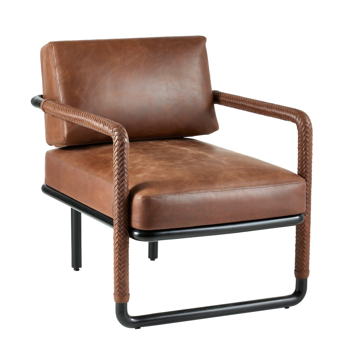 Chair from the Durham collection in Cognac/Blackened Bronze finish