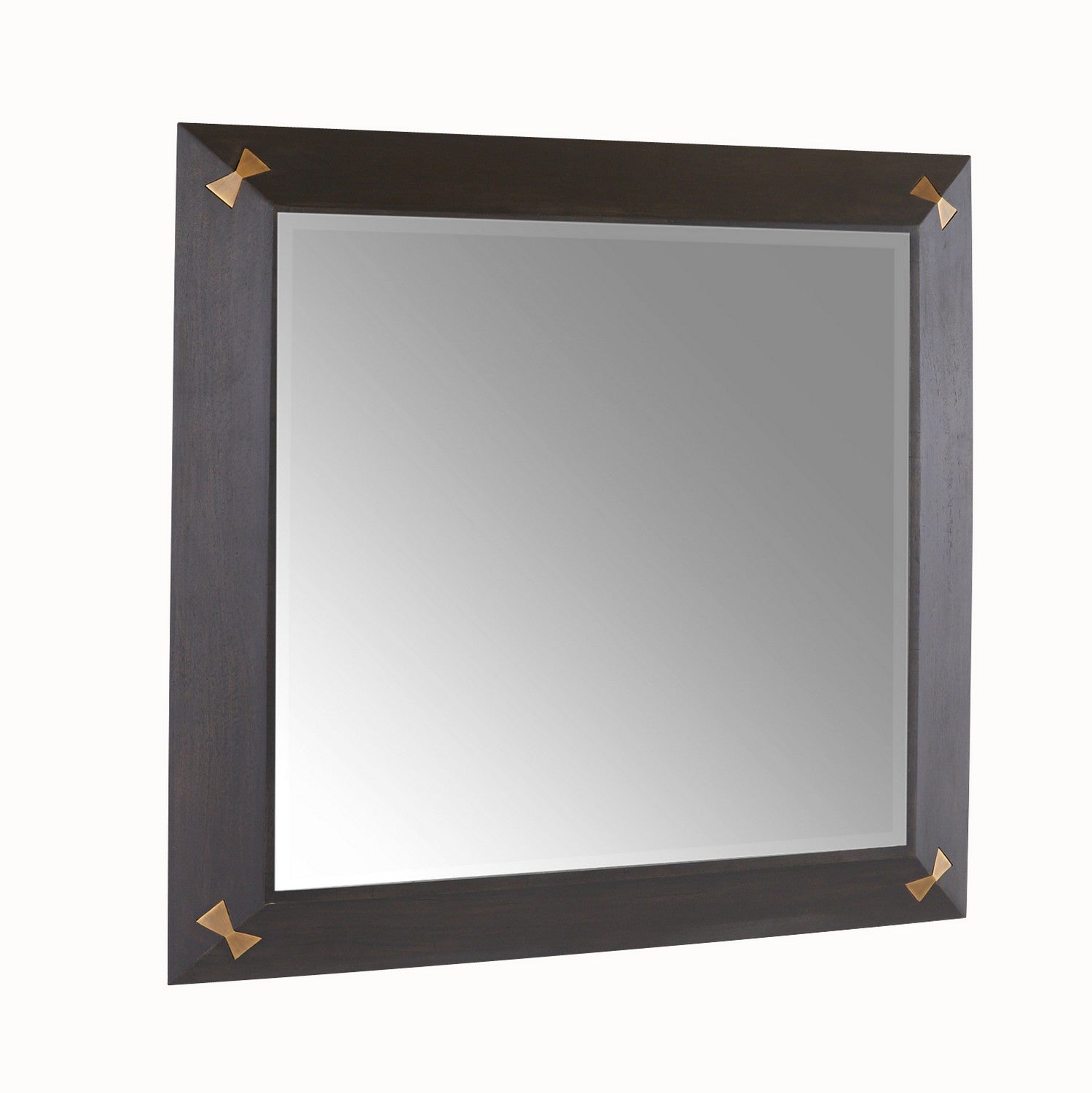 Mirror from the Calpini collection in Sable/Antique Brass/Plain finish