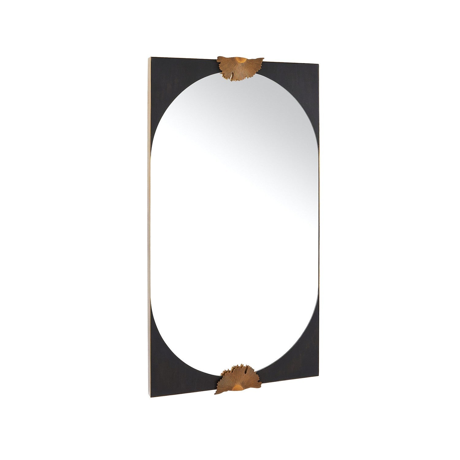 Mirror from the Envy collection in Antique Brass/Ebony/Antique Brass finish