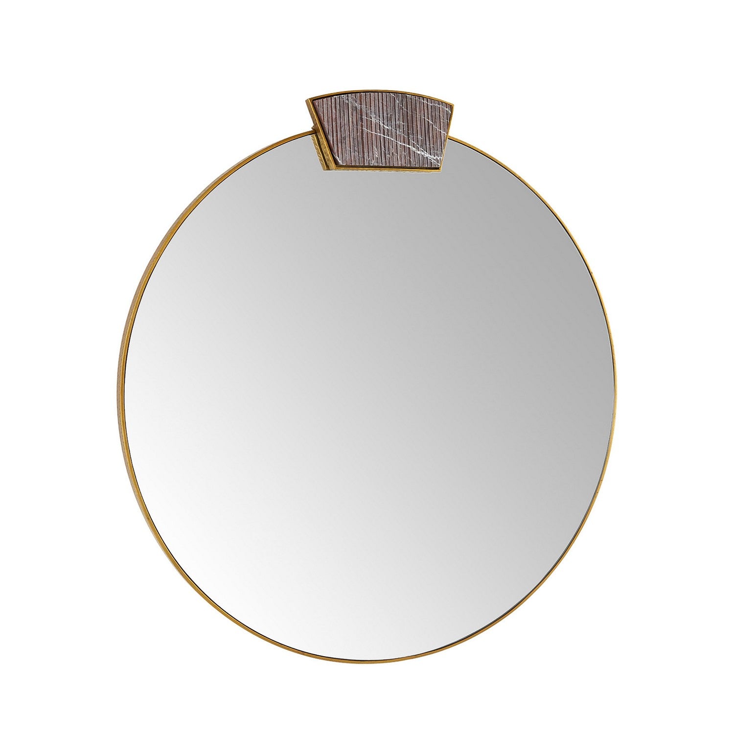 Mirror from the Cersei collection in Antique Brass/Carmine/Plain finish