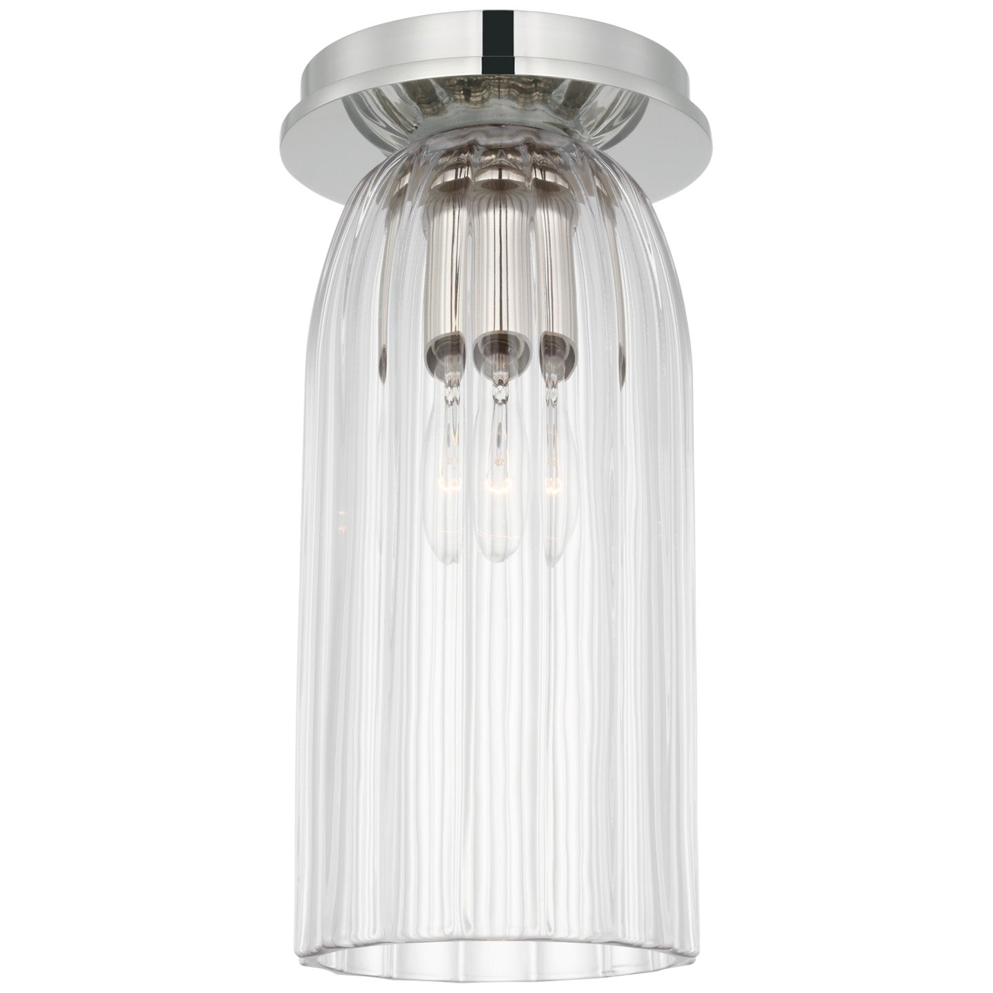 Visual Comfort Signature - ARN 4501PN-CG - LED Flush Mount - Asalea - Polished Nickel