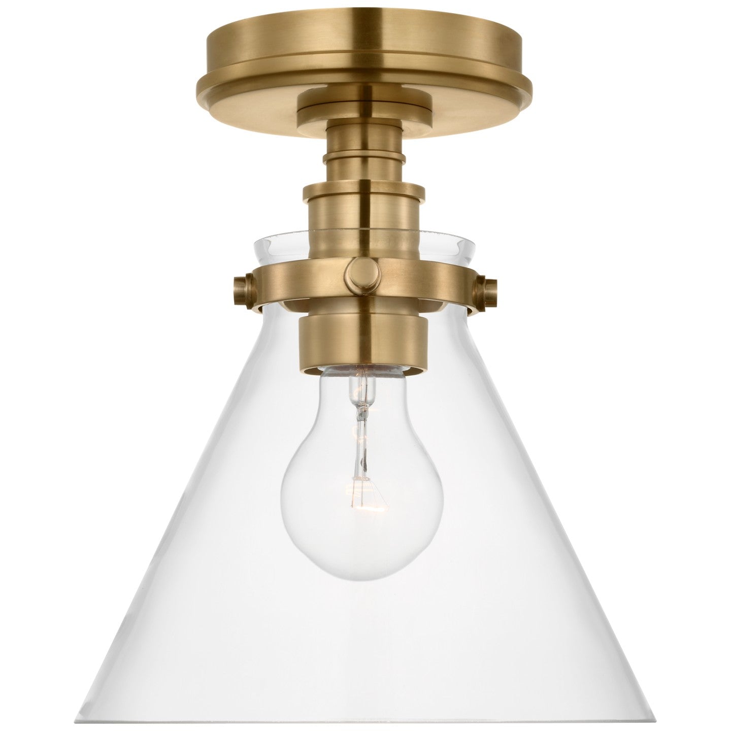 Visual Comfort Signature - CHC 4525AB-CG - LED Flush Mount - Parkington - Antique-Burnished Brass