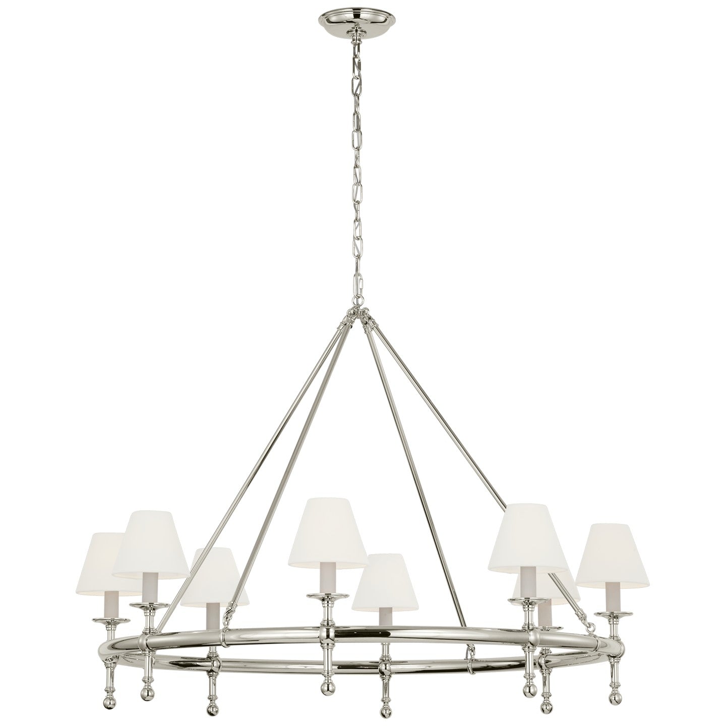 Visual Comfort Signature - CHC 5819PN-L - LED Chandelier - Classic - Polished Nickel