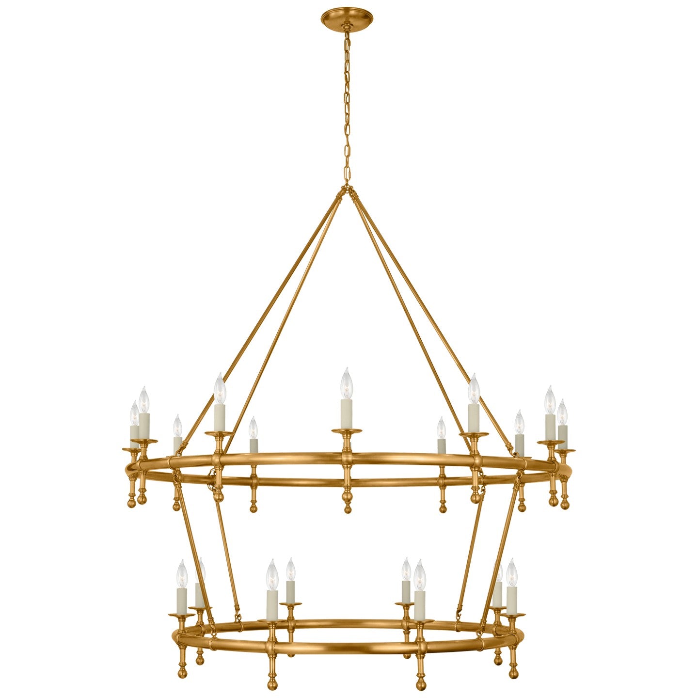 Visual Comfort Signature - CHC 5825AB - LED Chandelier - Classic - Antique-Burnished Brass