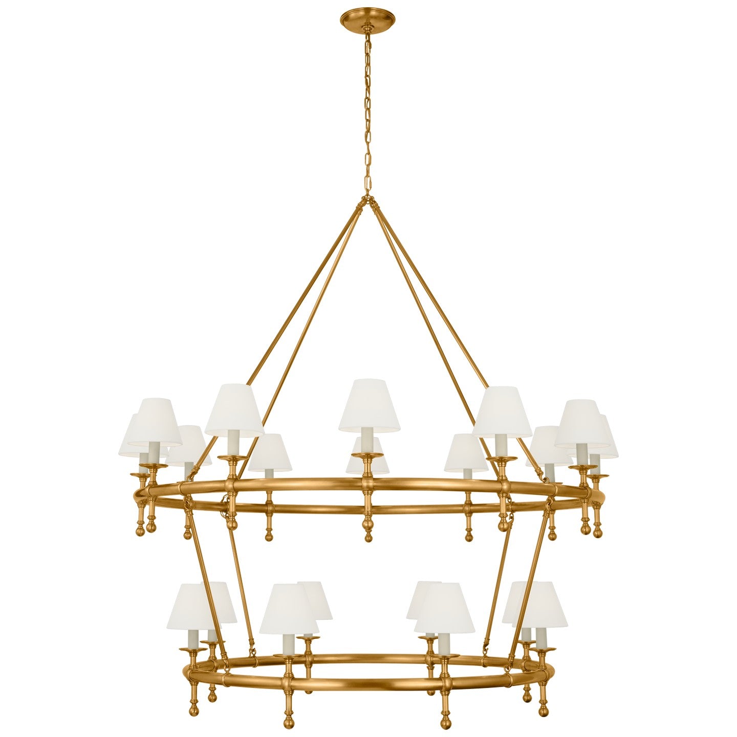 Visual Comfort Signature - CHC 5825AB-L - LED Chandelier - Classic - Antique-Burnished Brass