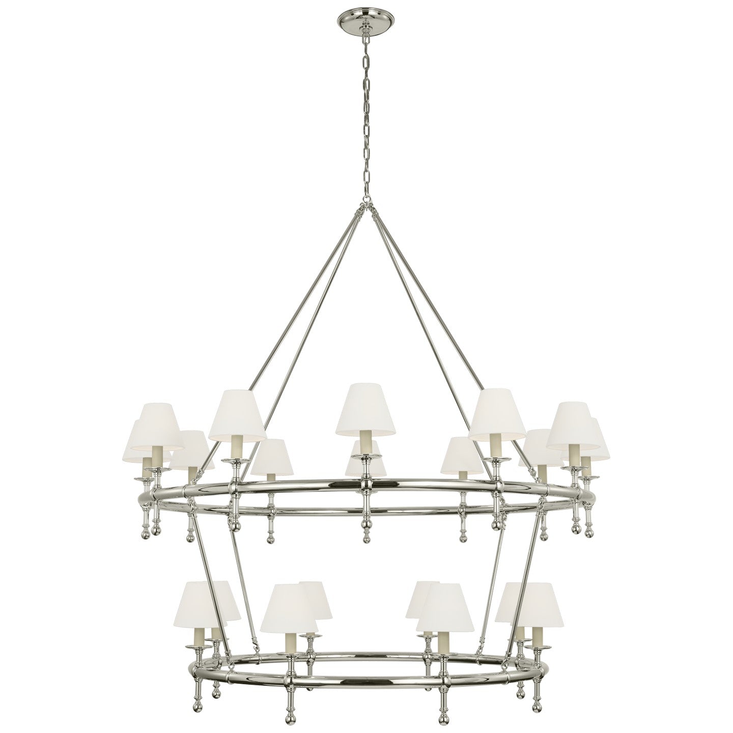 Visual Comfort Signature - CHC 5825PN-L - LED Chandelier - Classic - Polished Nickel