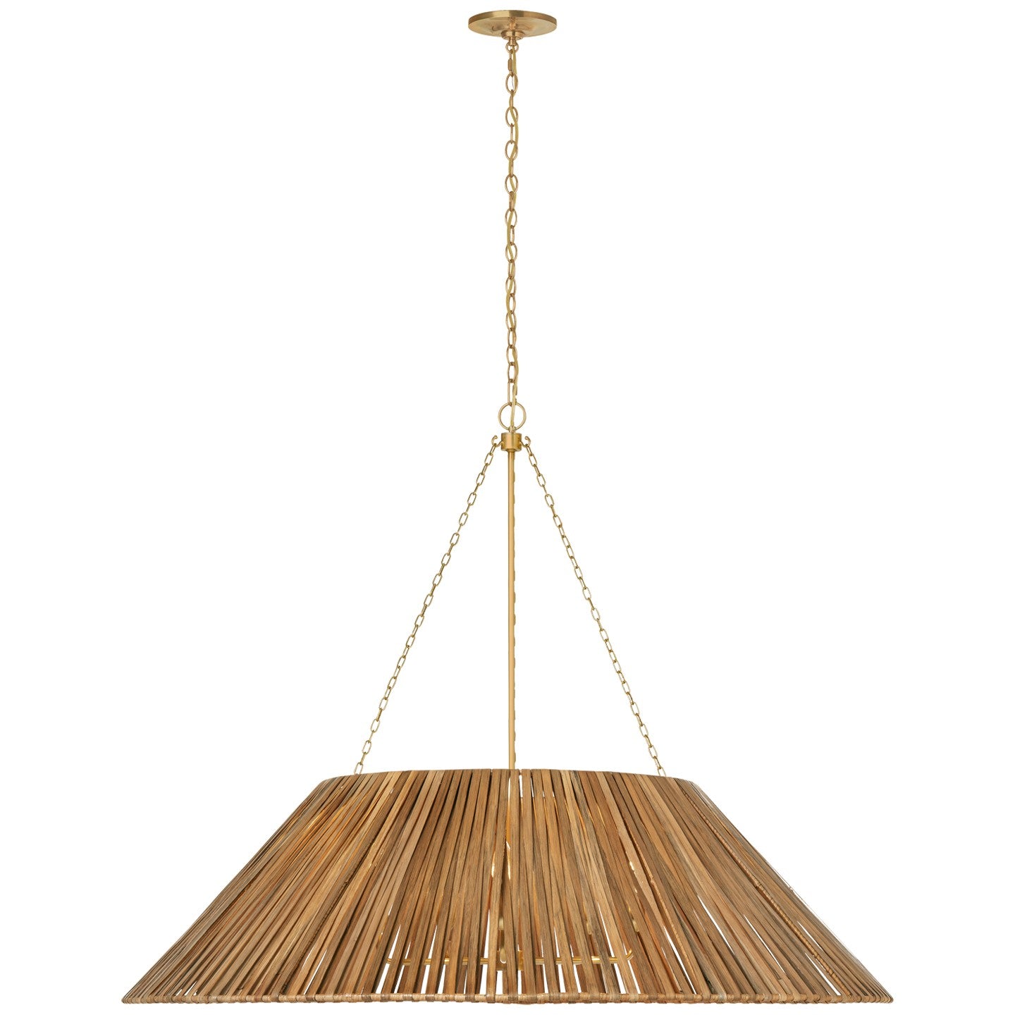 Visual Comfort Signature - MF 5037SB-NTW - LED Pendant - CORINNE - Soft Brass