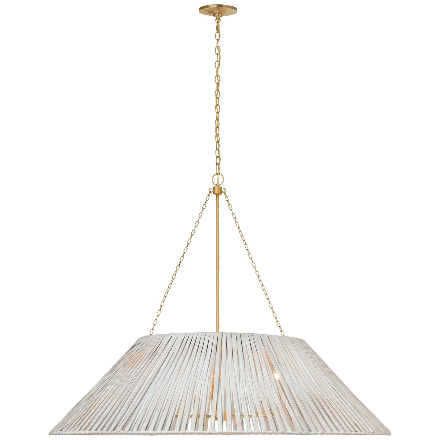 Visual Comfort Signature - MF 5037SB-WW - LED Pendant - CORINNE - Soft Brass