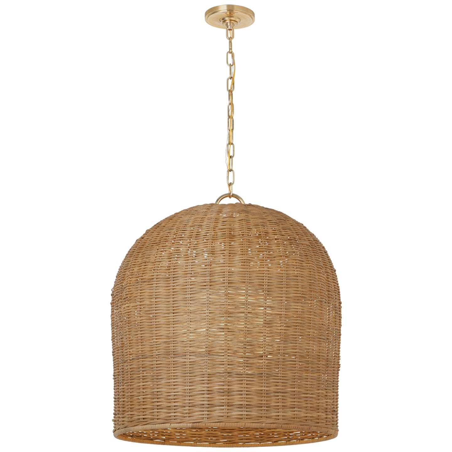 Visual Comfort Signature - MF 5047SB-NTW - LED Pendant - Nancy - Soft Brass