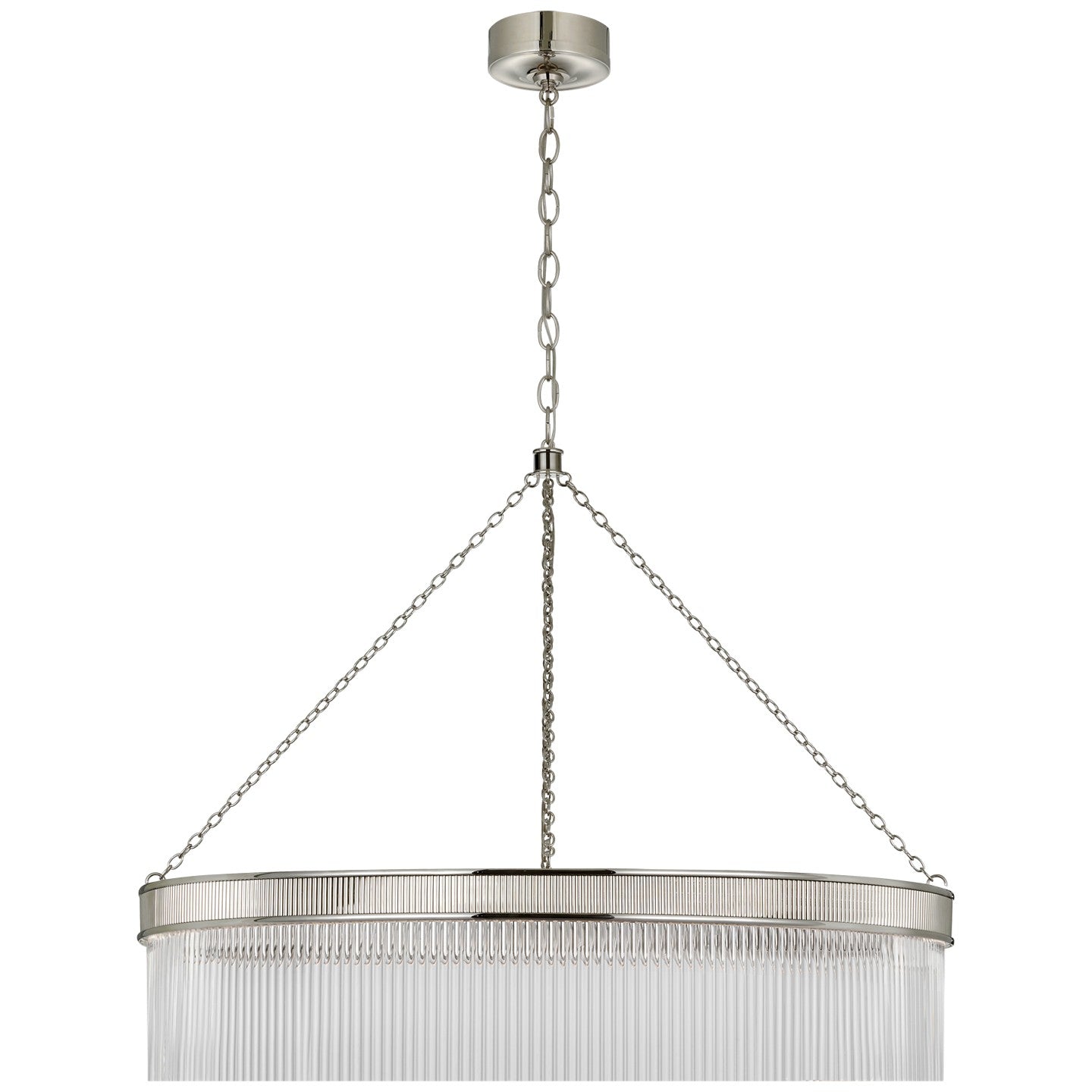 Visual Comfort Signature - MF 5175PN-CG - LED Chandelier - Menil - Polished Nickel