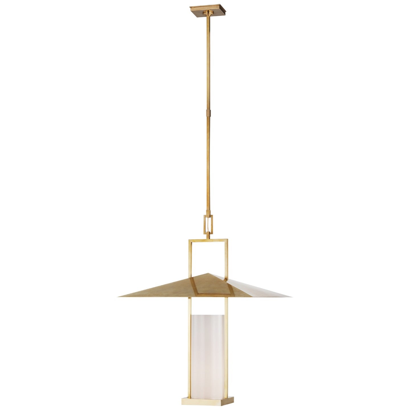 Visual Comfort Signature - RB 5053AB-WG - LED Lantern - Amity - Antique Burnished Brass