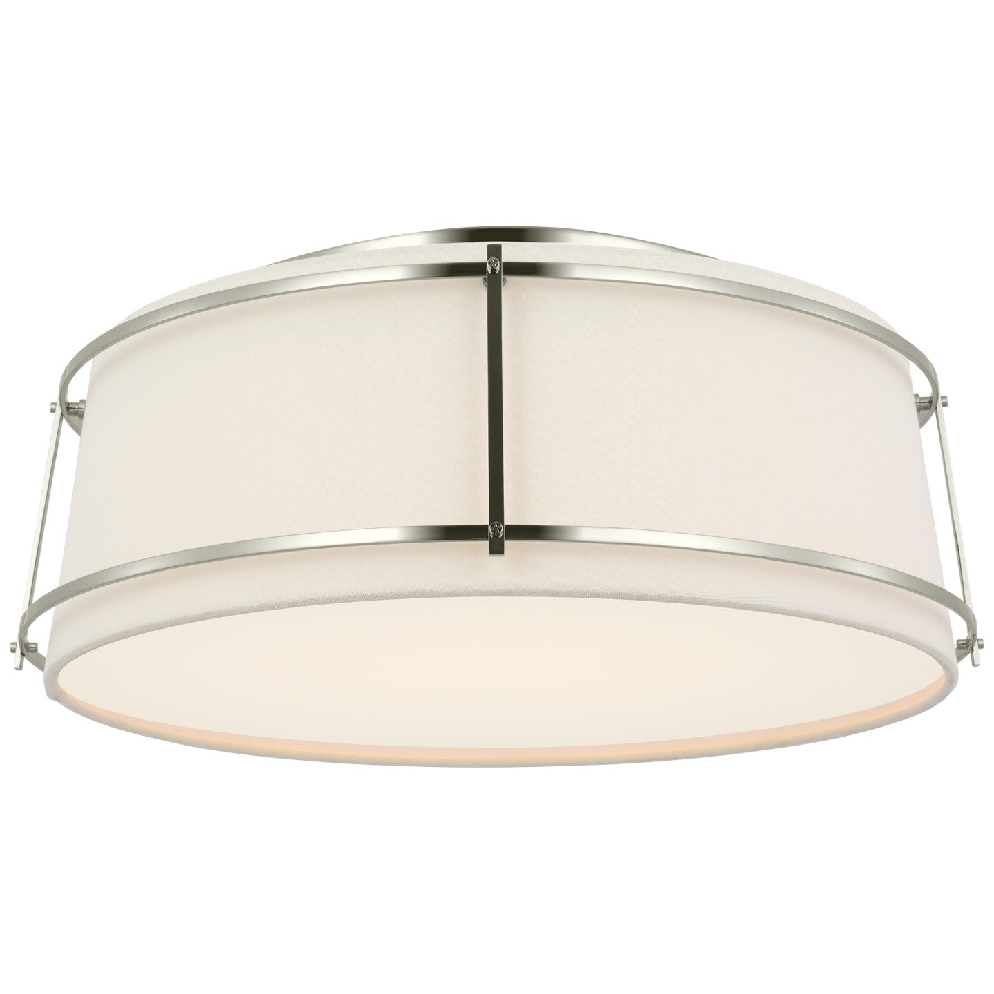 Visual Comfort Signature - S 4687PN-L/FA - LED Flush Mount - Callaway - Polished Nickel