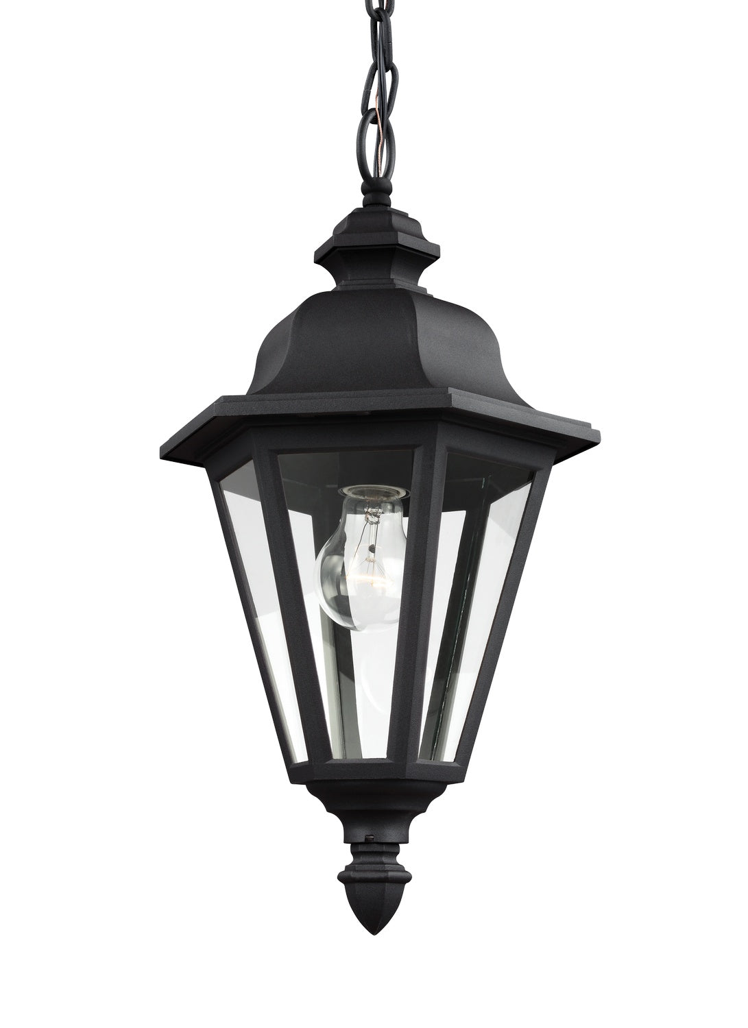 Generation Lighting. - 6025-12 - One Light Outdoor Pendant - Brentwood - Black