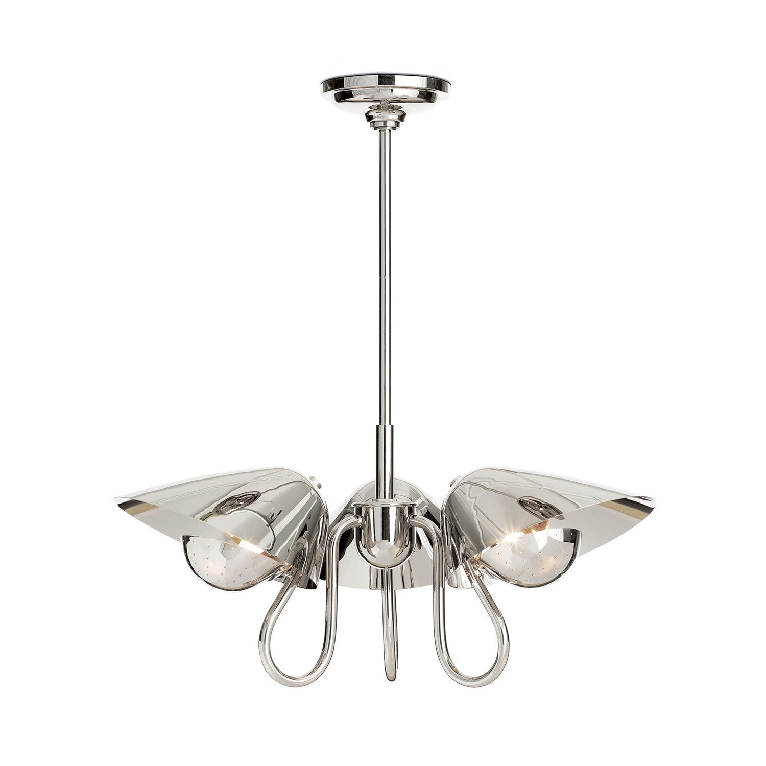 Regina Andrew - 16-1463PN - Three Light Pendant - Keaton - Polished Nickel