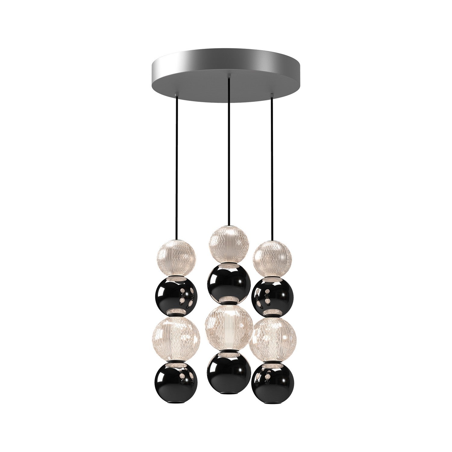 Alora - MP321803PN - LED Pendant - Onyx - Polished Nickel