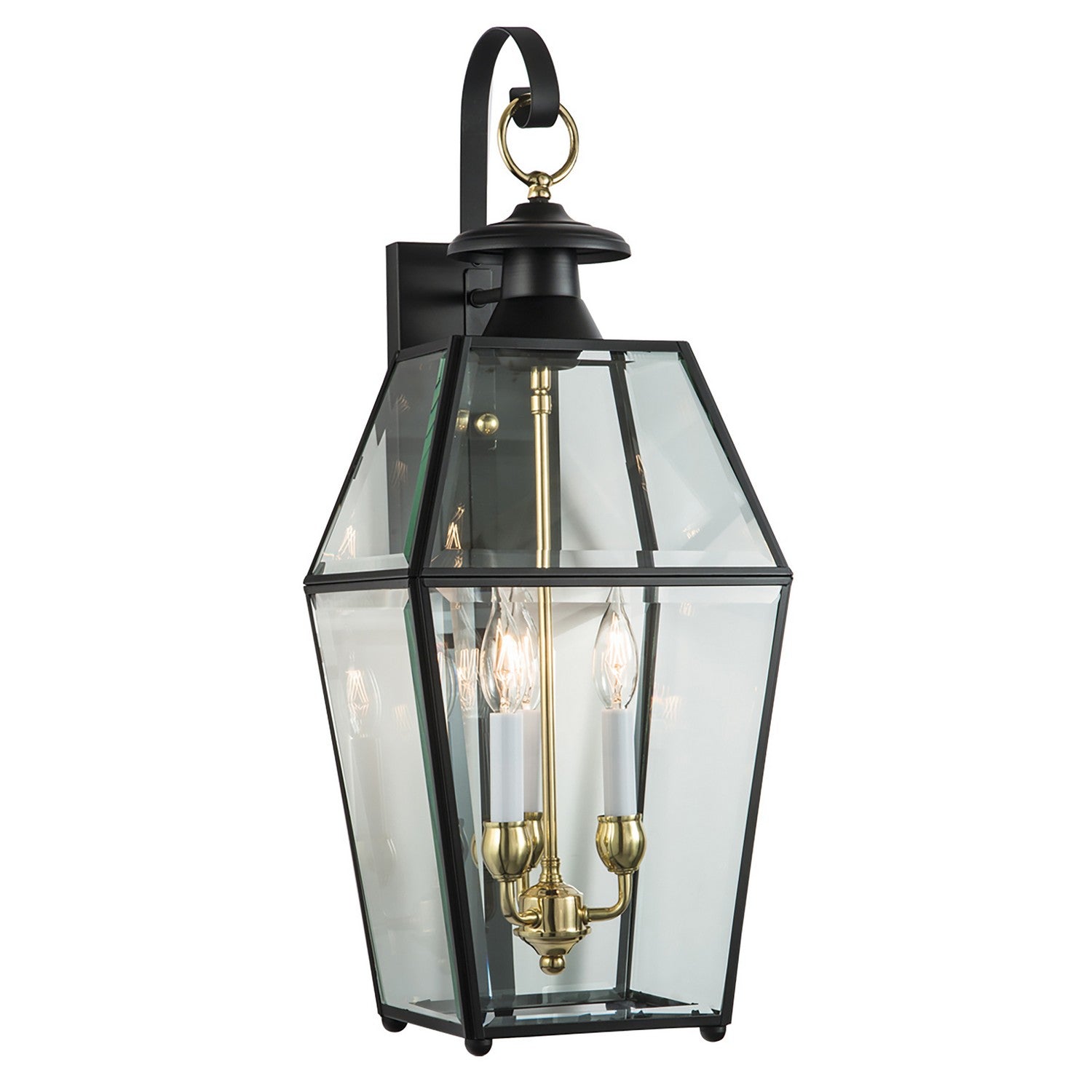 ELK Home - 1067-BL-BE - Three Light Outdoor Wall Sconce - Olde Colony - Black