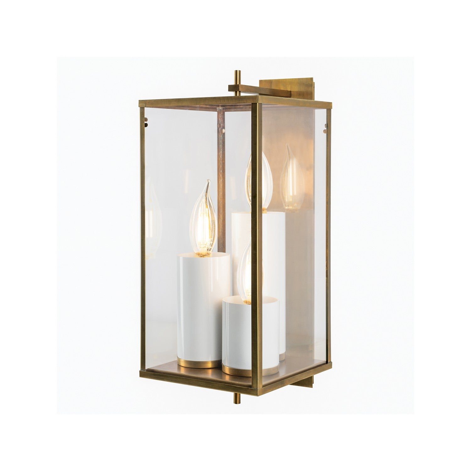 ELK Home - 1151-AG-CL - Three Light Outdoor Wall Sconce - Back Bay - Aged Brass