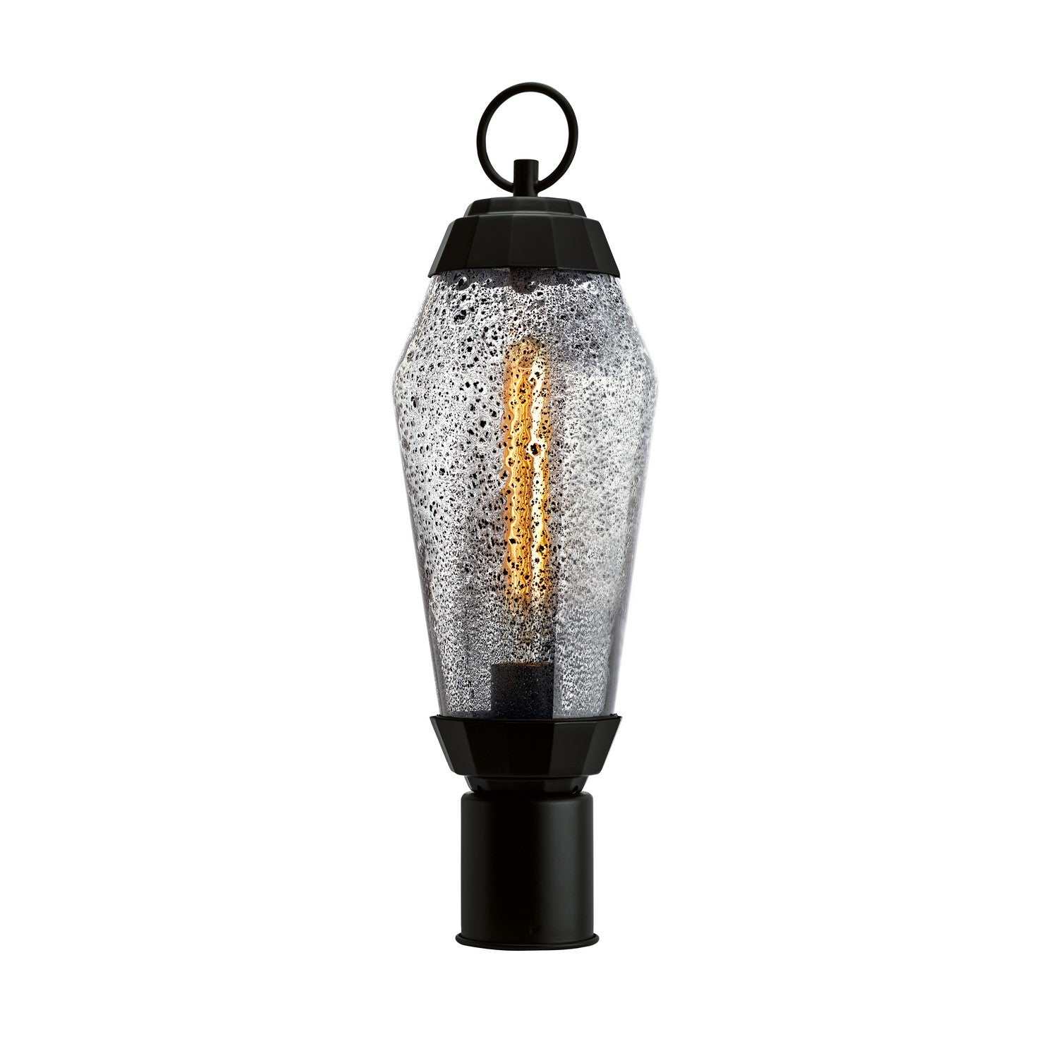 ELK Home - 1267-MB-IG - One Light Outdoor Post Lantern - Lyrids - Matte Black