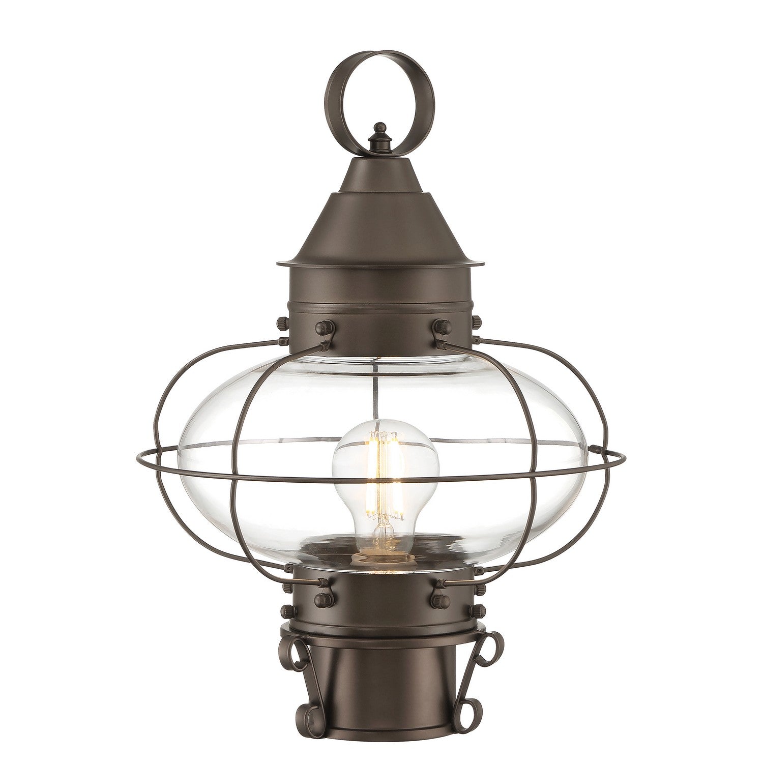 ELK Home - 1321-BR-CL - One Light Outdoor Post Lantern - Cottage Onion - Bronze