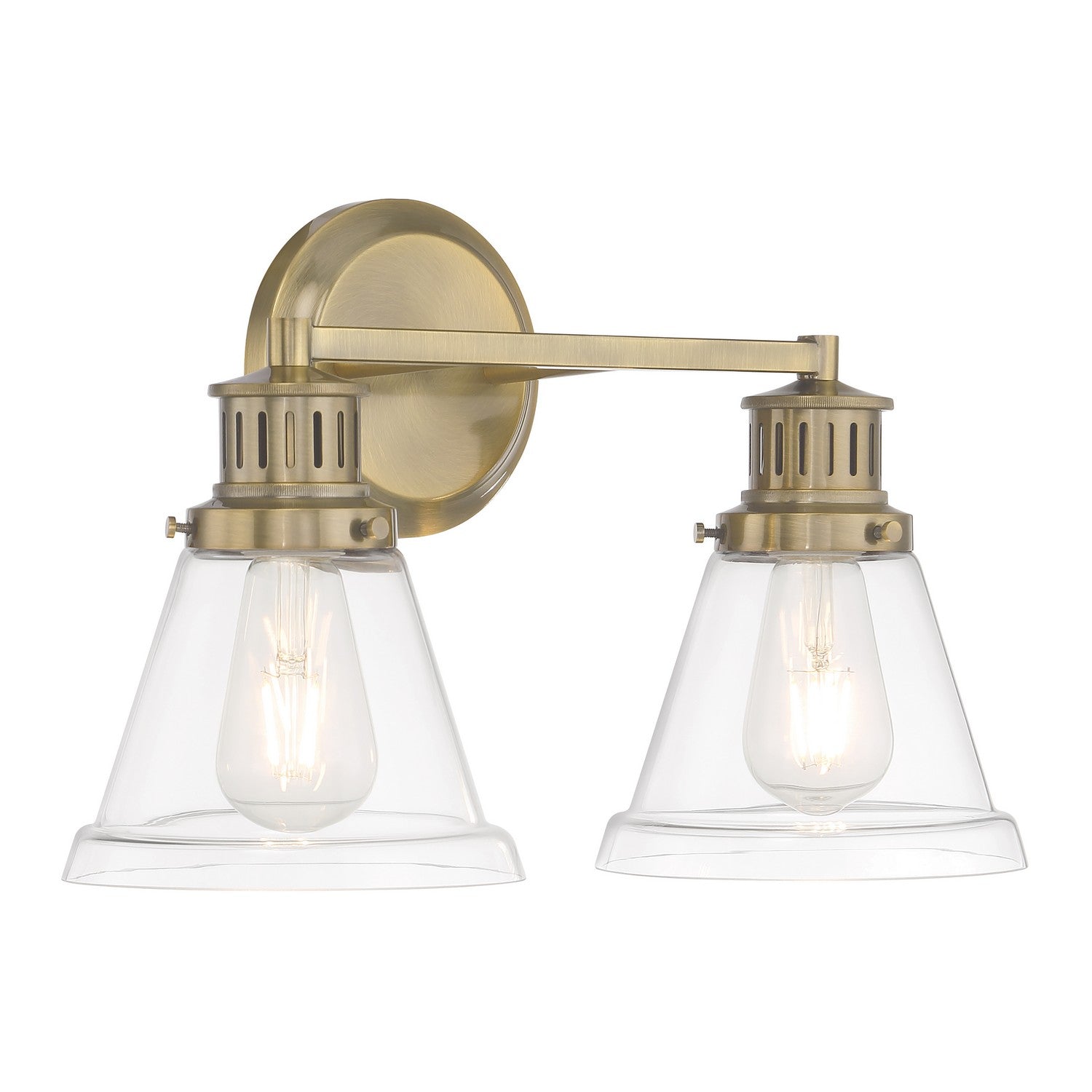 ELK Home - 2402-AN-CL - Two Light Bath - Alden - Antique Brass