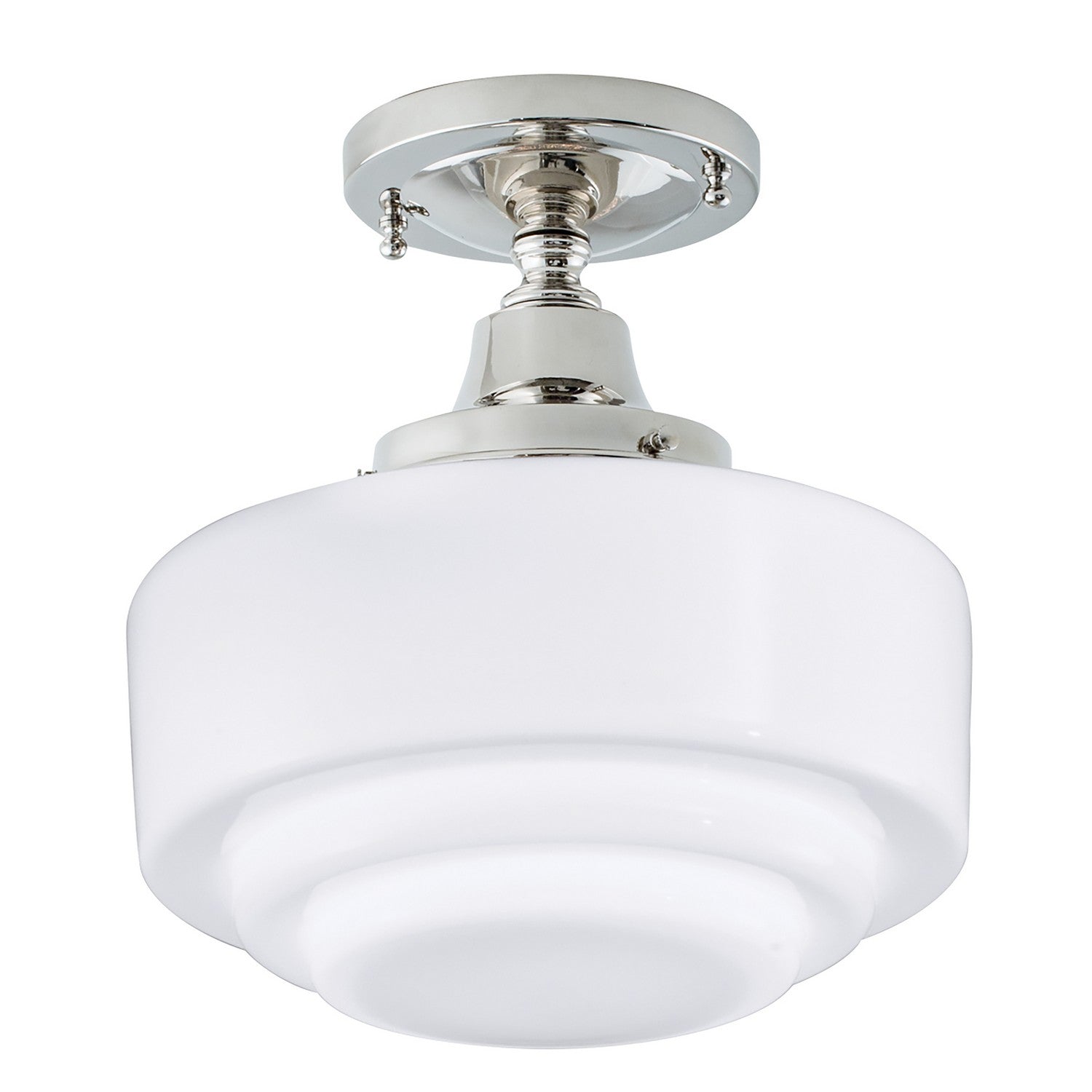 ELK Home - 5361F-PN-ST - One Light Flush Mount - Schoolhouse - Polished Nickel