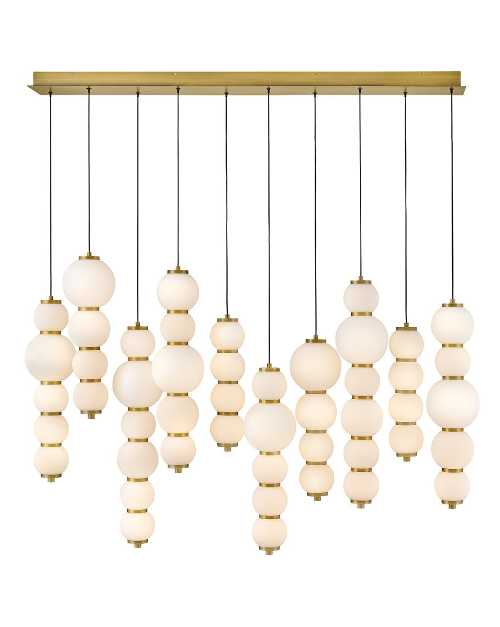 Hinkley - 47396LCB - LED Linear Pendant - Trigo - Lacquered Brass