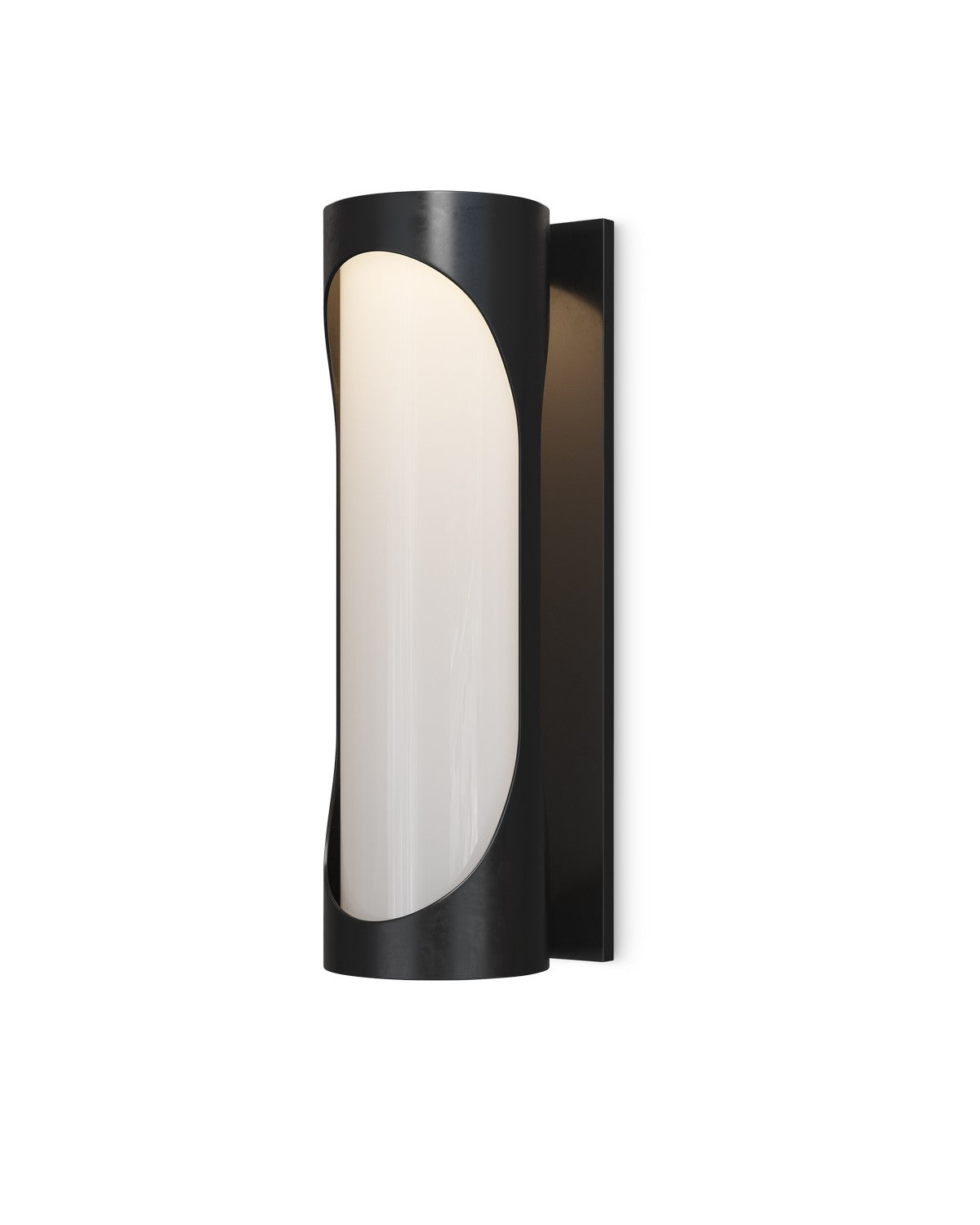 Currey and Company - 5500-0047 - LED Outdoor Wall Sconce - Swale - Black / White