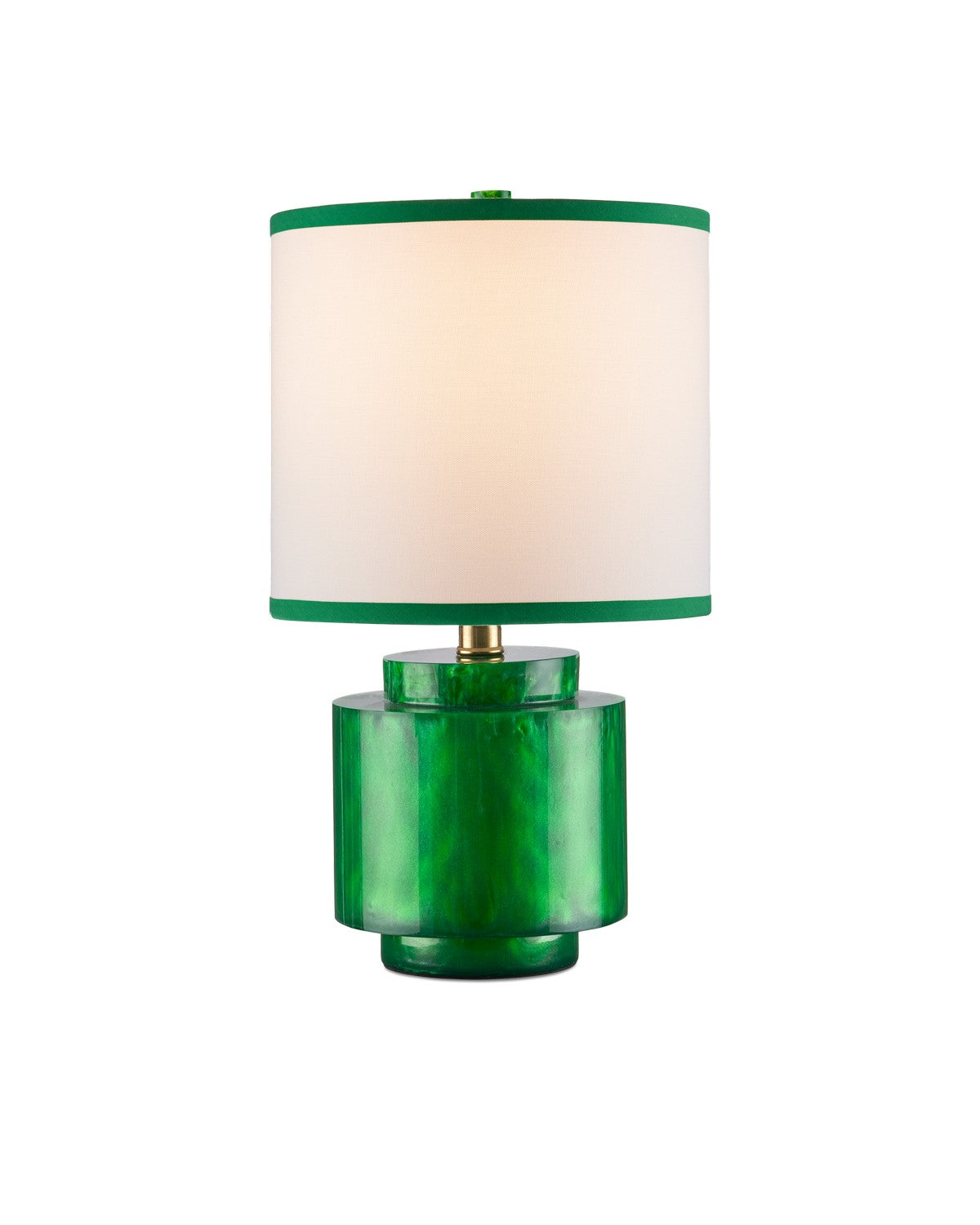 Currey and Company - 6000-1001 - One Light Table Lamp - Beryl - Green Swirl