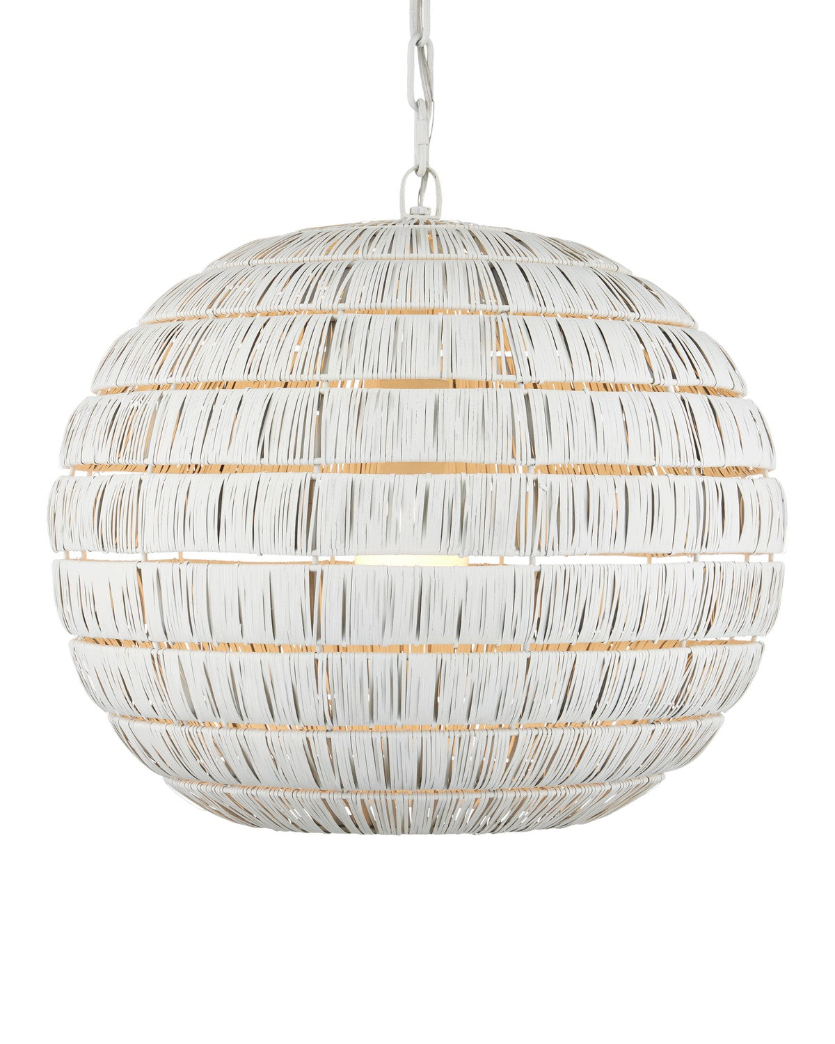 Currey and Company - 9000-1237 - One Light Pendant - Panopolis - White