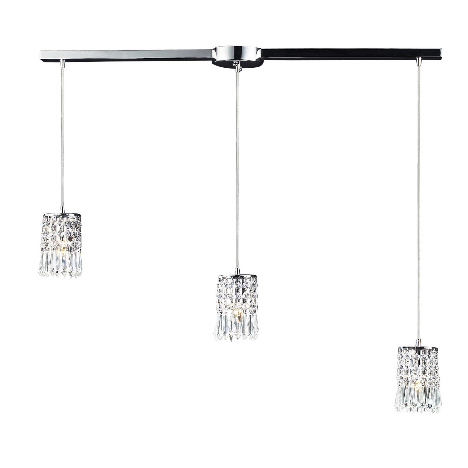 ELK Home - 2997/3L - Three Light Pendant - Optix - Polished Chrome