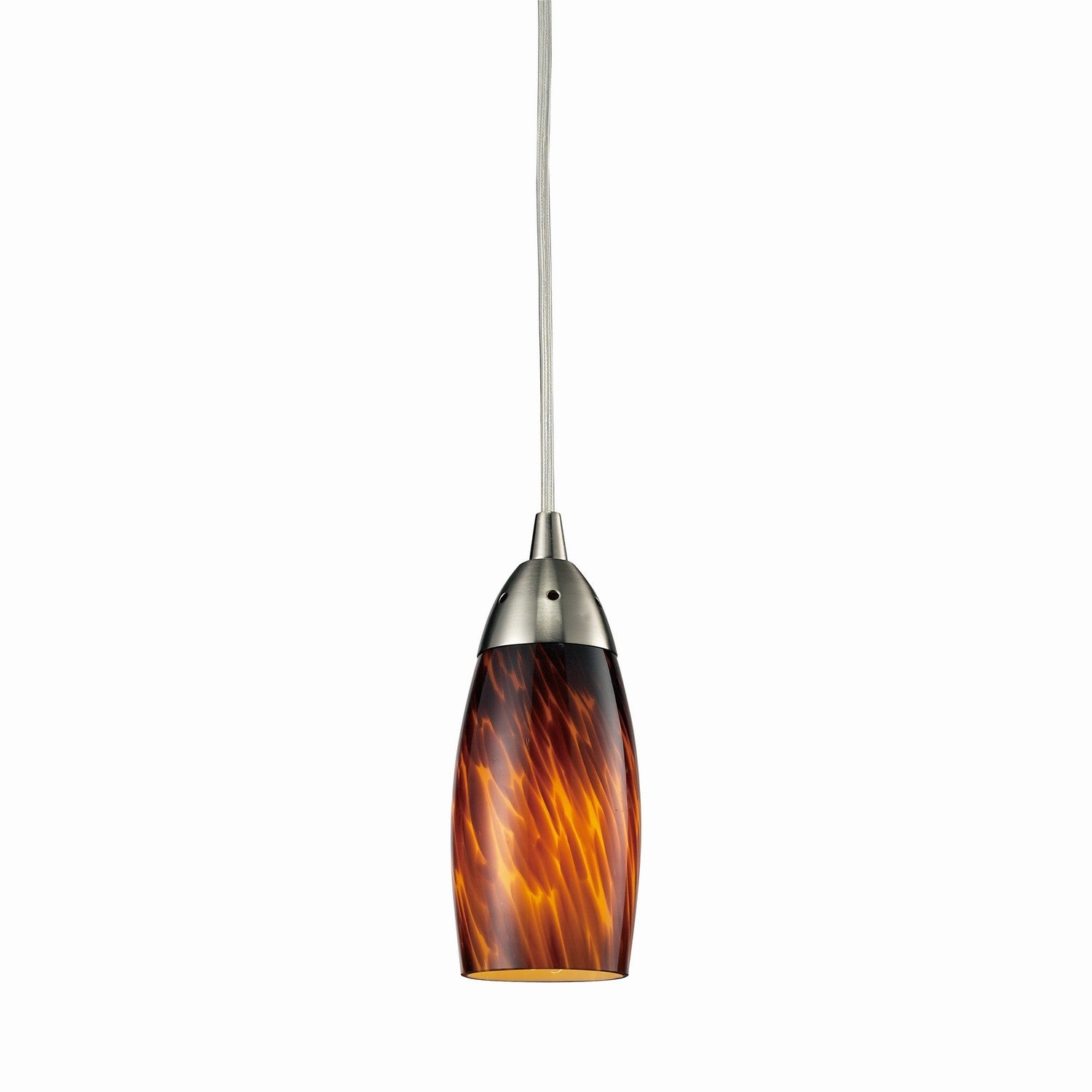 ELK Home - 110-1ES - One Light Mini Pendant - Milan - Satin Nickel