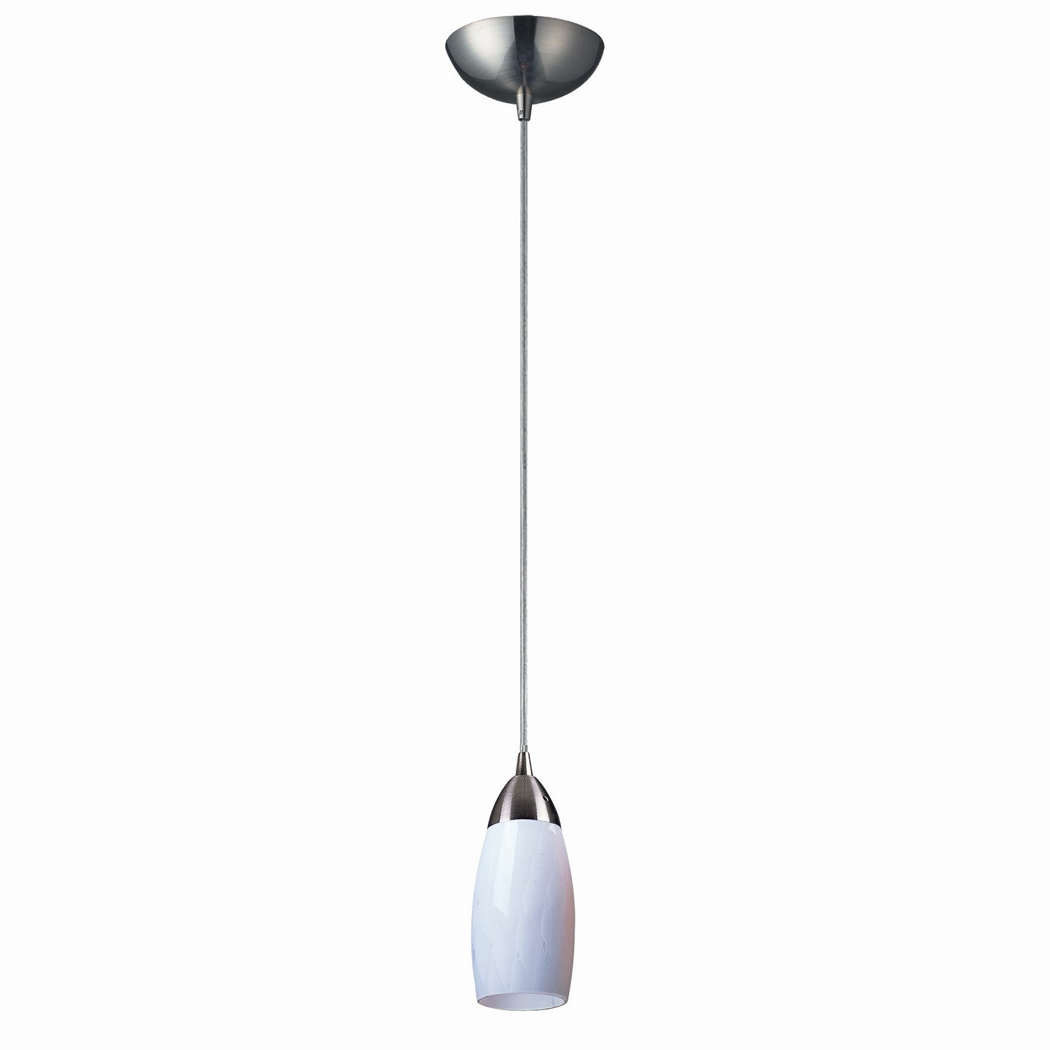 ELK Home - 110-1WH - One Light Mini Pendant - Milan - Satin Nickel