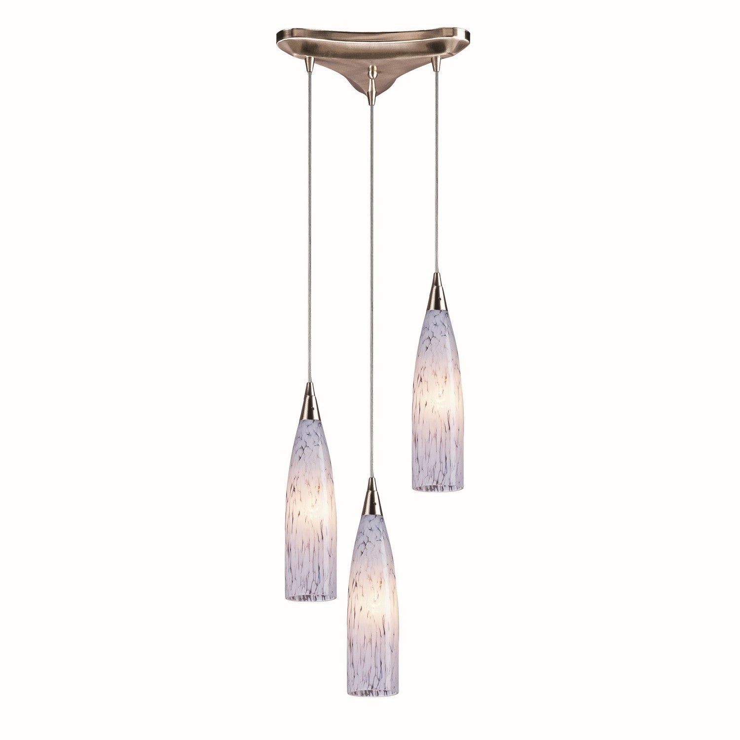 ELK Home - 501-3SW - Three Light Pendant - Lungo - Satin Nickel