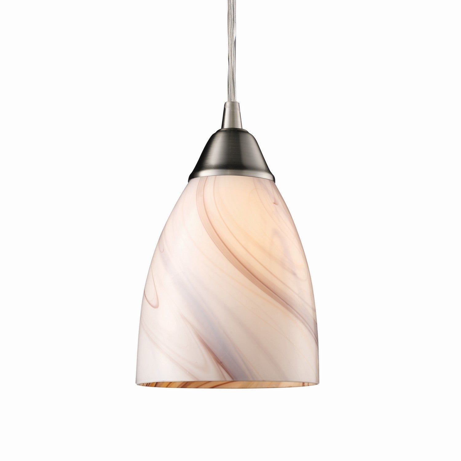 ELK Home - 527-1CR - One Light Mini Pendant - Pierra - Satin Nickel