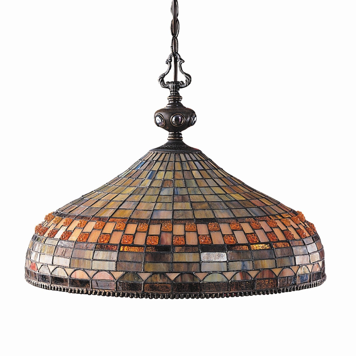 ELK Home - 611-CB - Three Light Chandelier - Jewelstone - Classic Bronze