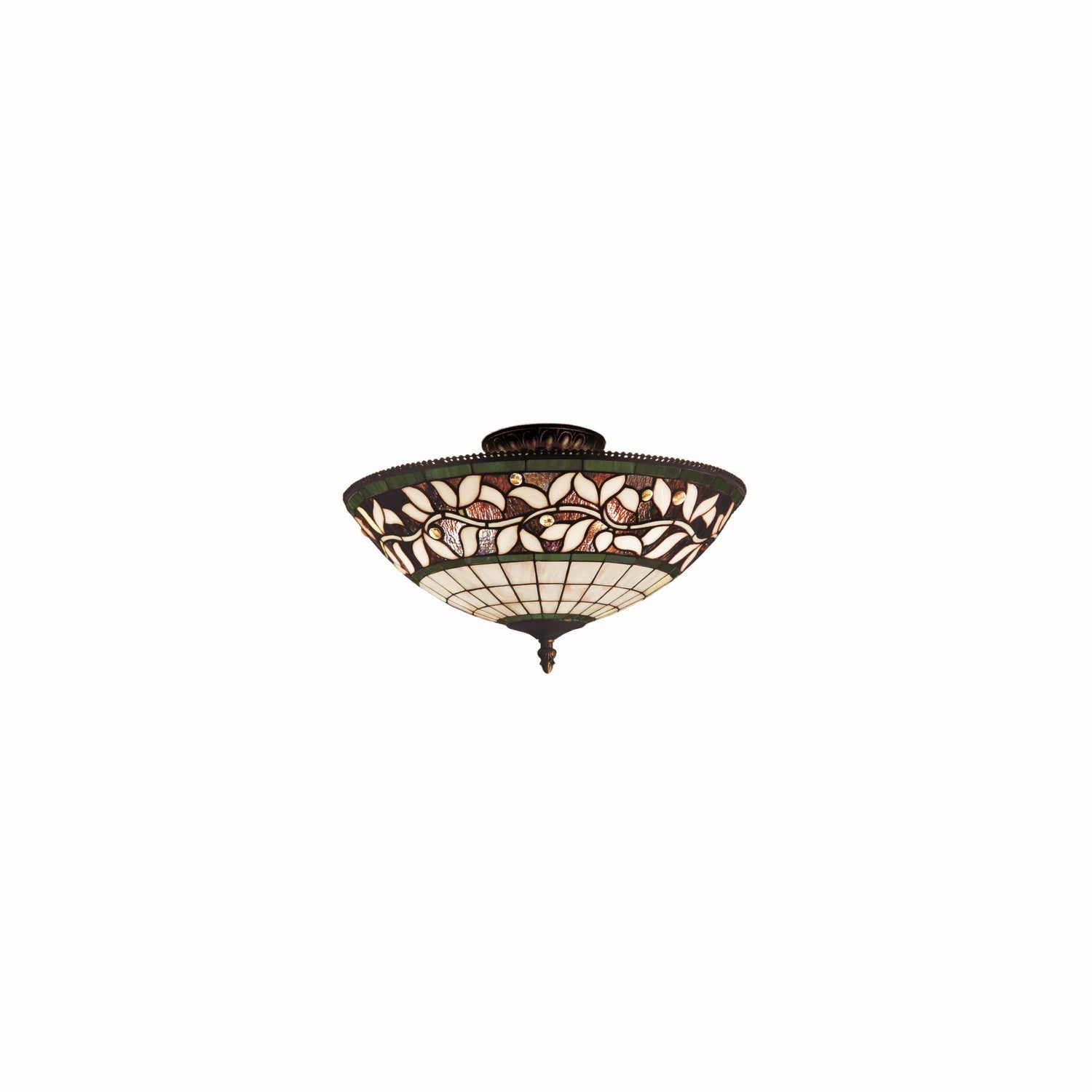 ELK Home - 933-TB - Three Light Semi Flush Mount - English Ivy - Tiffany Bronze