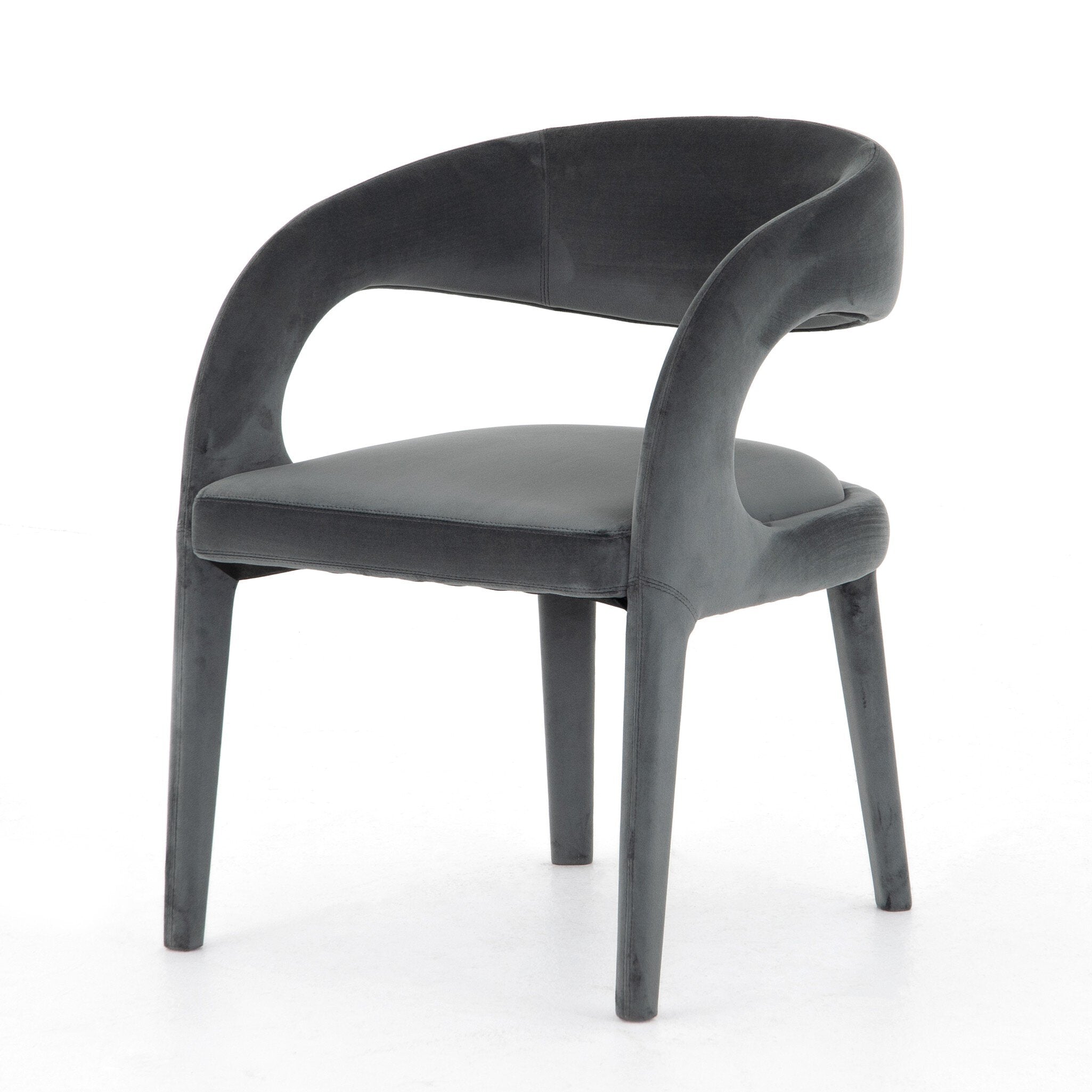 Hawkins Dining Chair - Charcoal Velvet