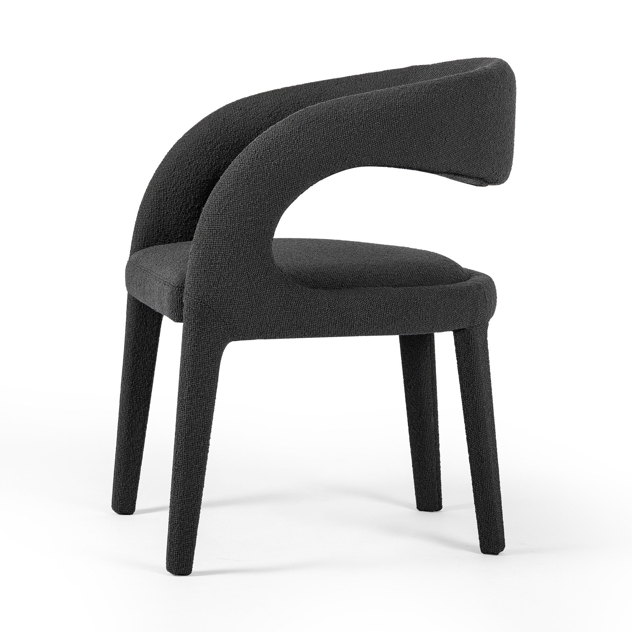 Hawkins Dining Chair - FIQA Boucle Charcoal