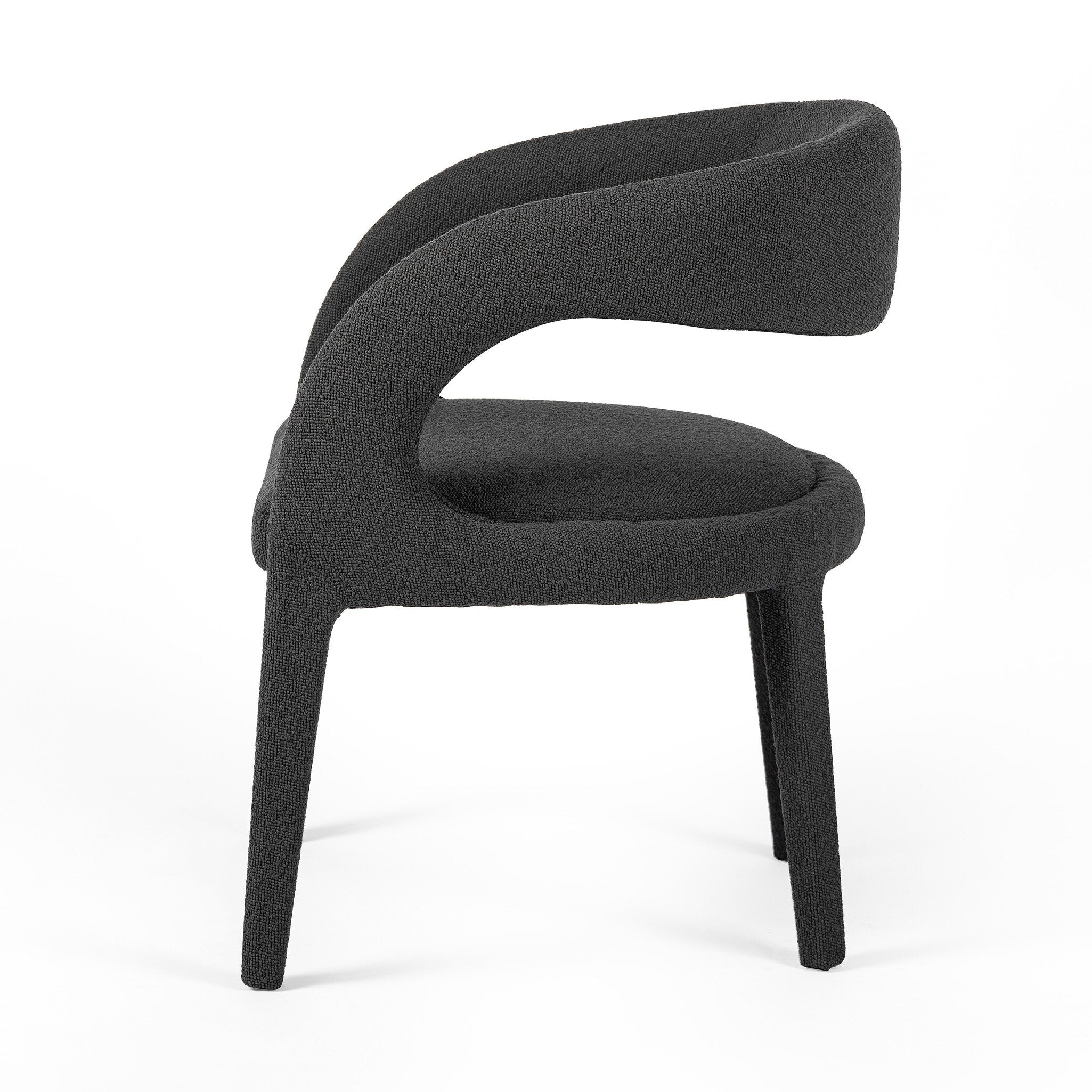 Hawkins Dining Chair - FIQA Boucle Charcoal