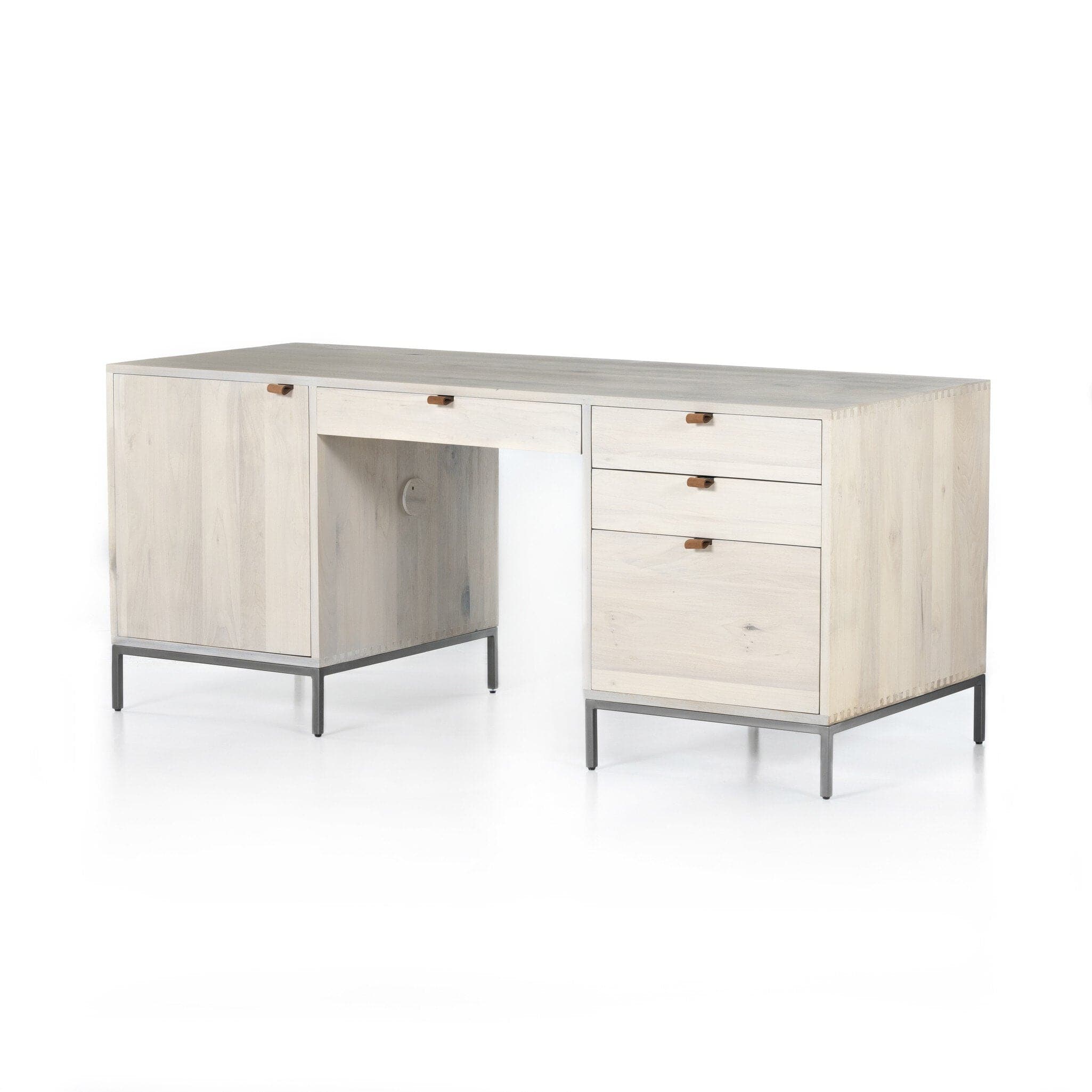 Trey Executive Desk - Dove Poplar