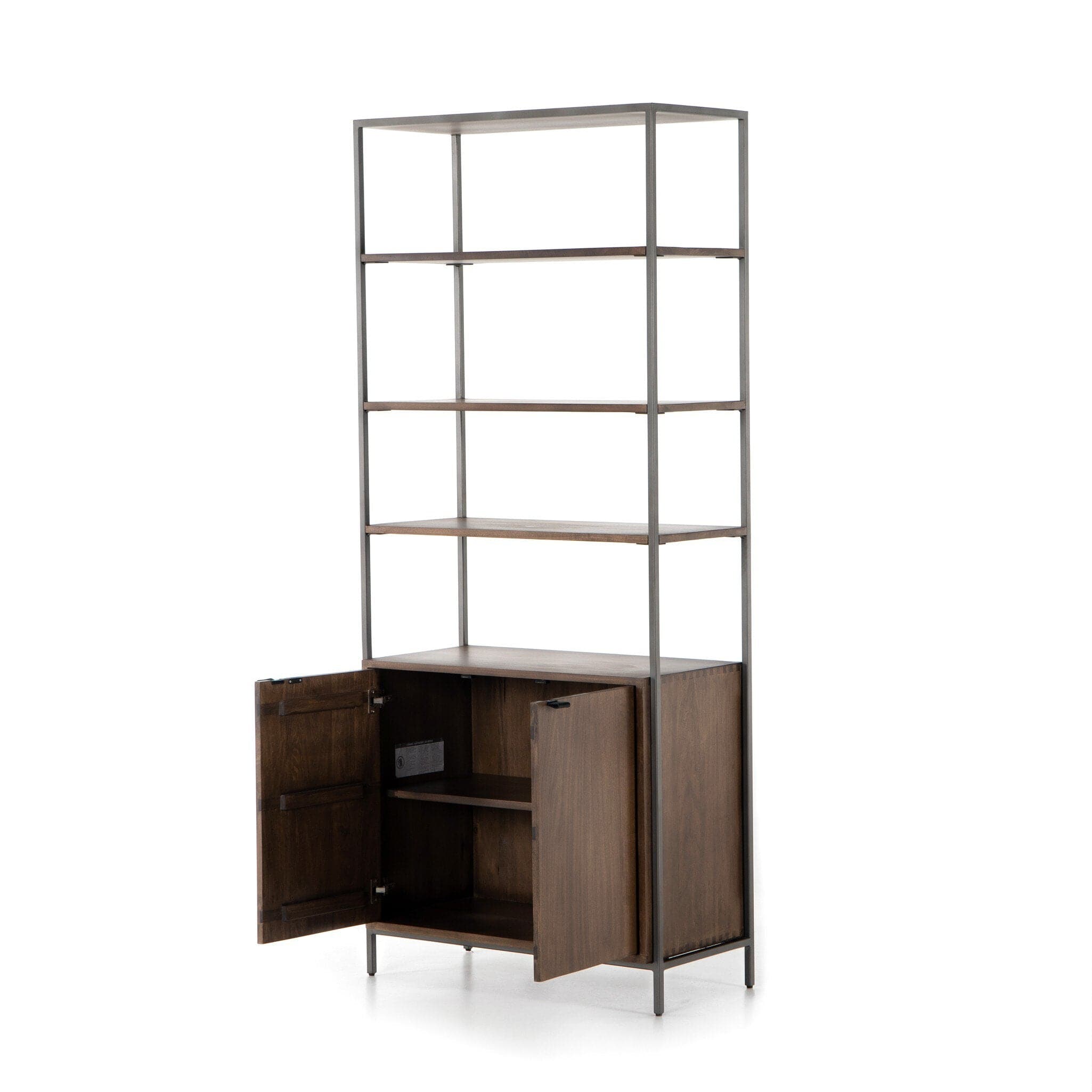 Trey Modular Wide Bookcase - Auburn Poplar