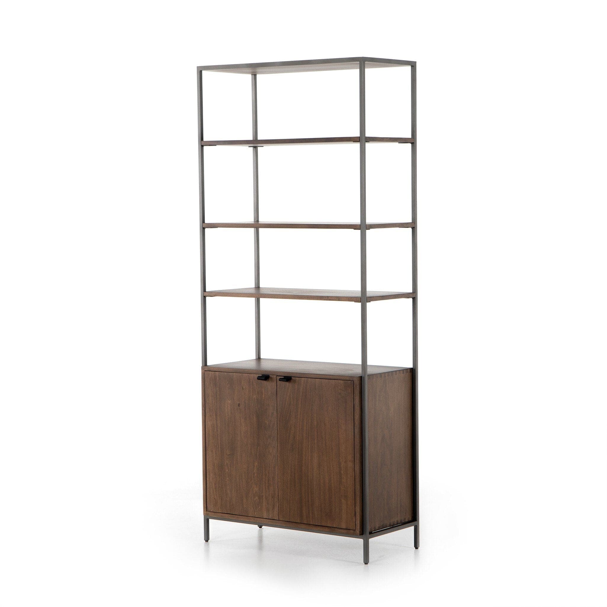 Trey Modular Wide Bookcase - Auburn Poplar