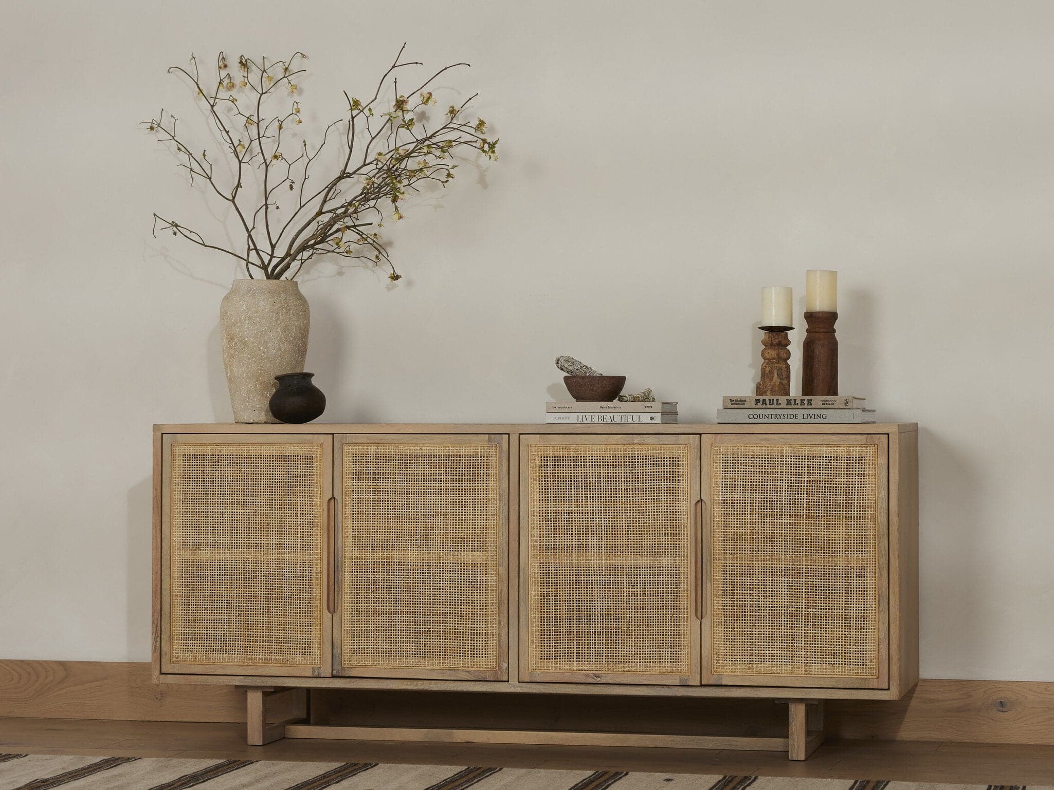 Clarita Sideboard - White Wash Mango