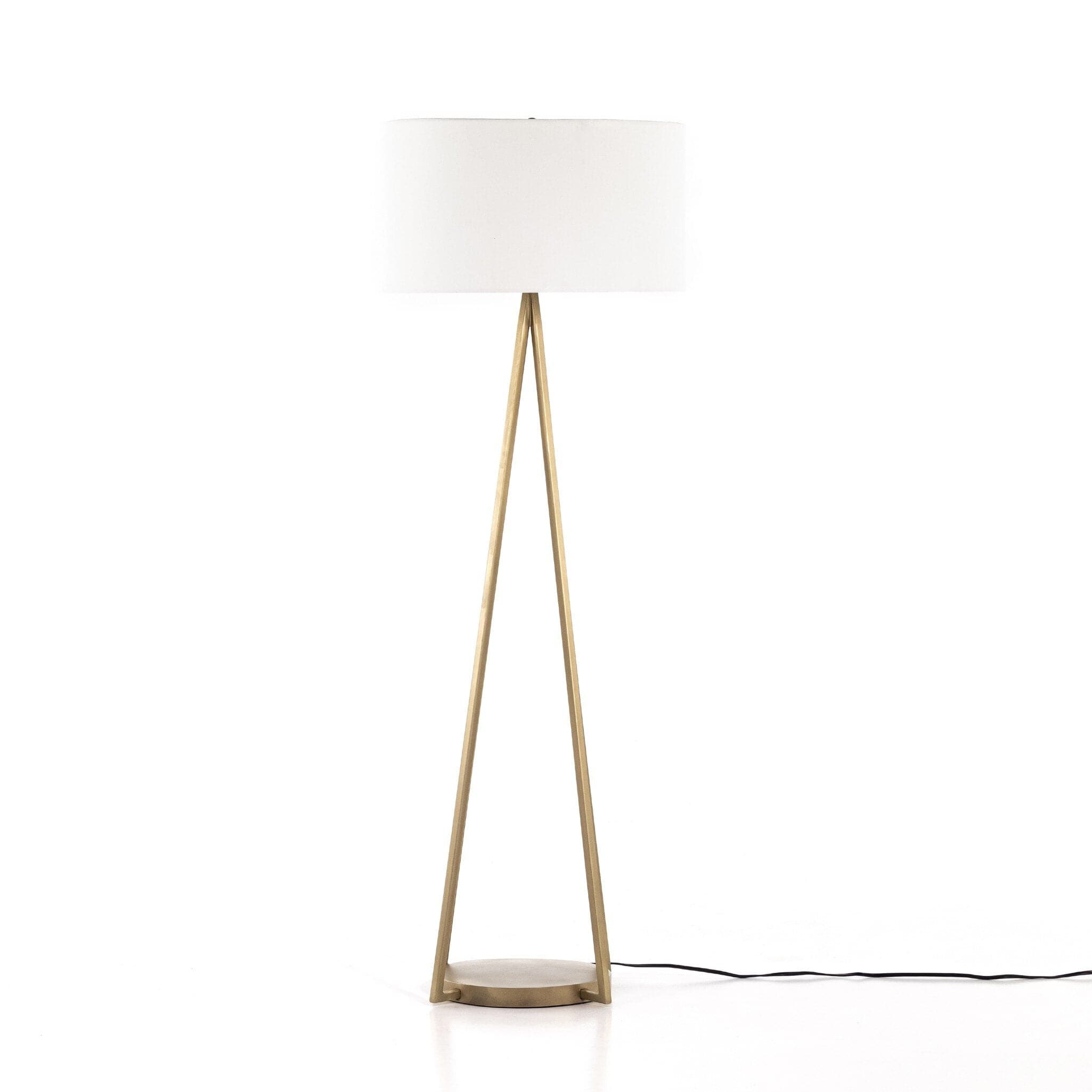 Walden Floor Lamp - Antique Brass