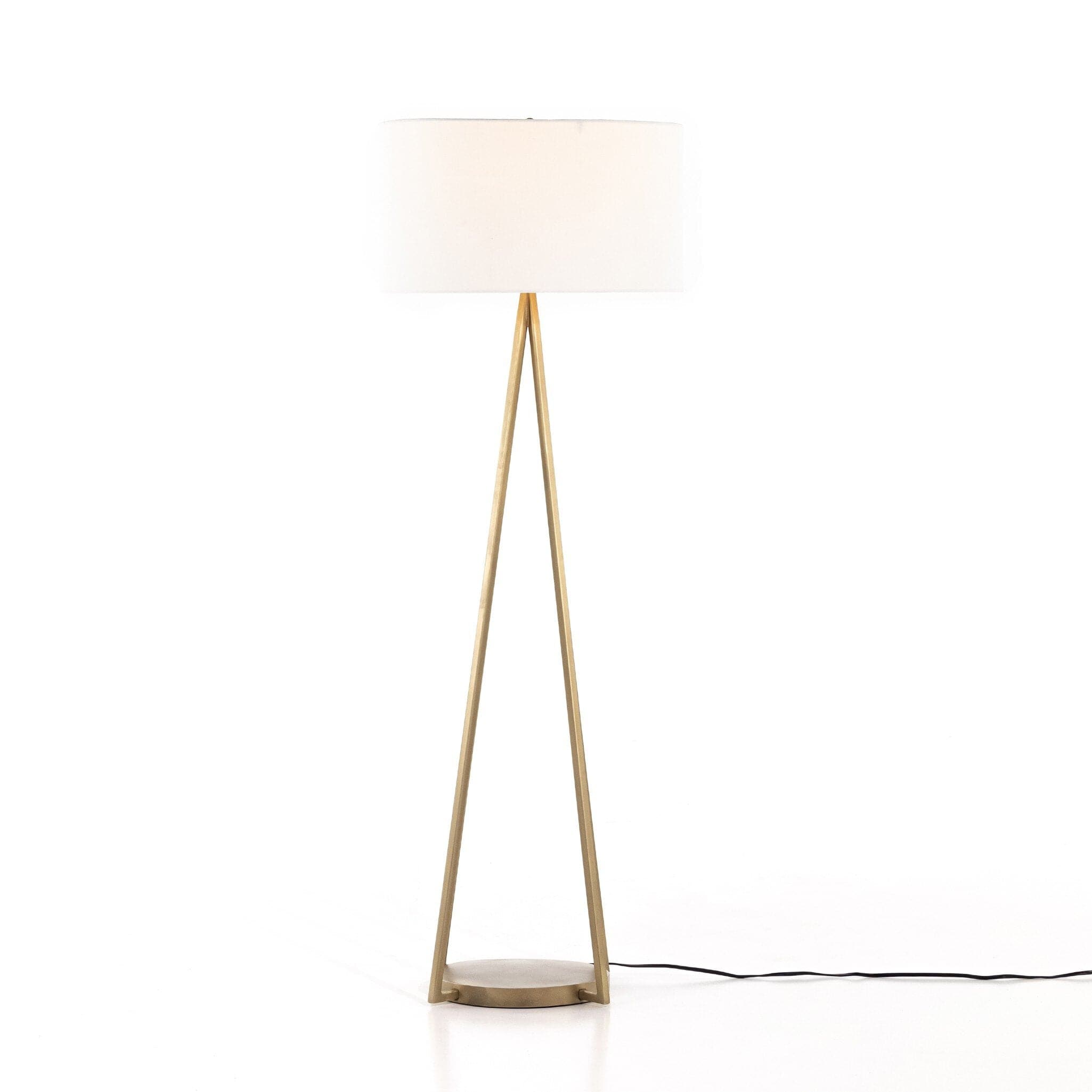 Walden Floor Lamp - Antique Brass