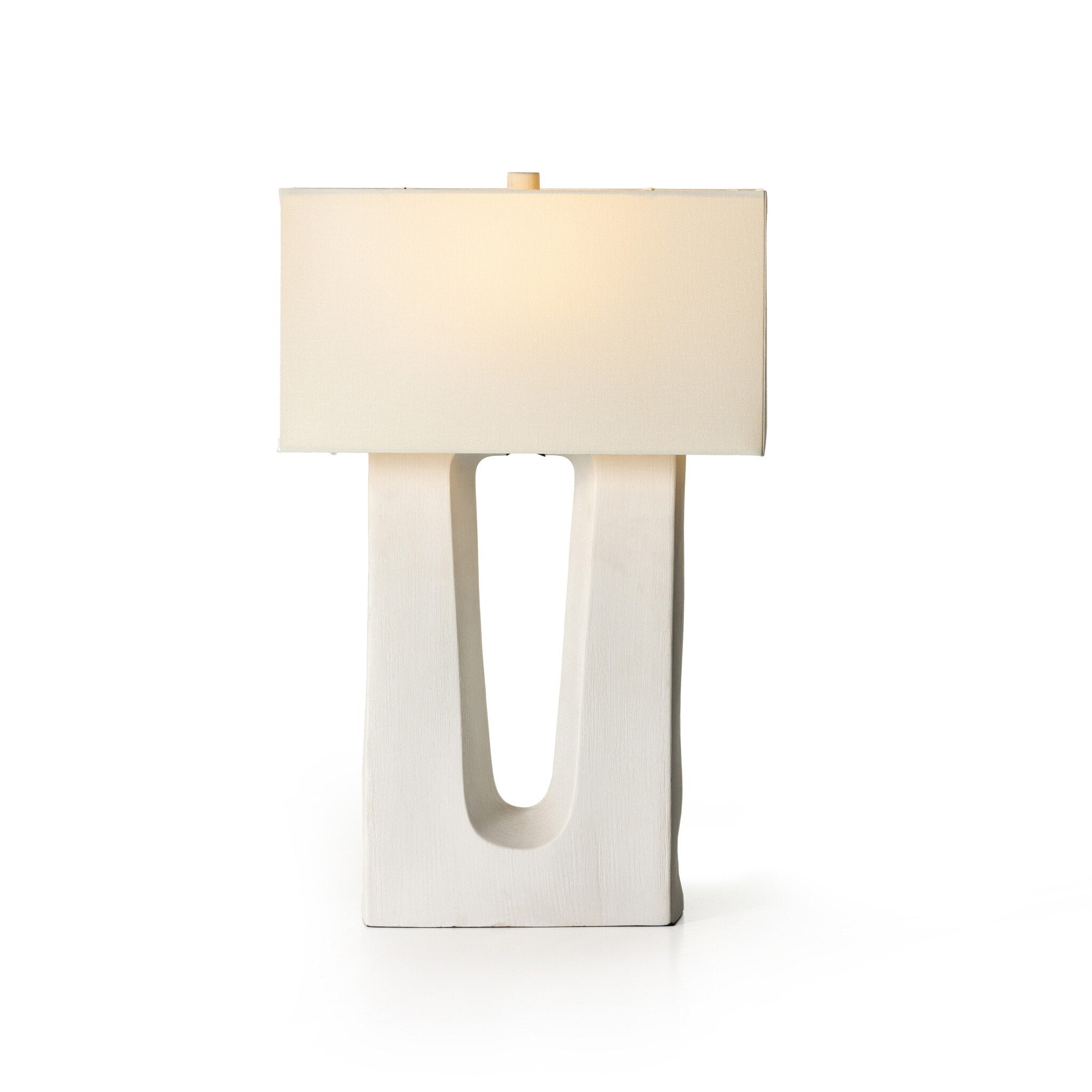 Cuit Table Lamp - Matte White Porcelain Ceramic