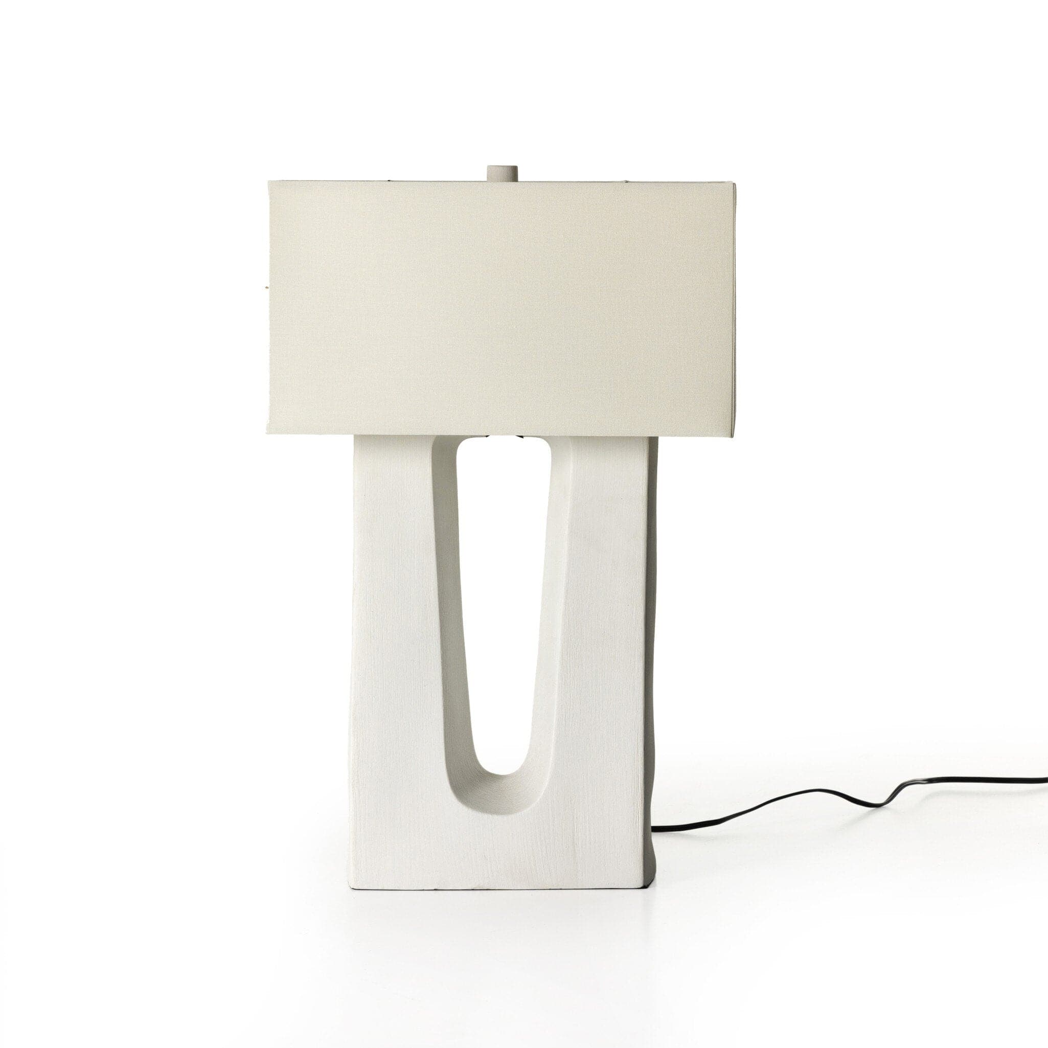 Cuit Table Lamp - Matte White Porcelain Ceramic